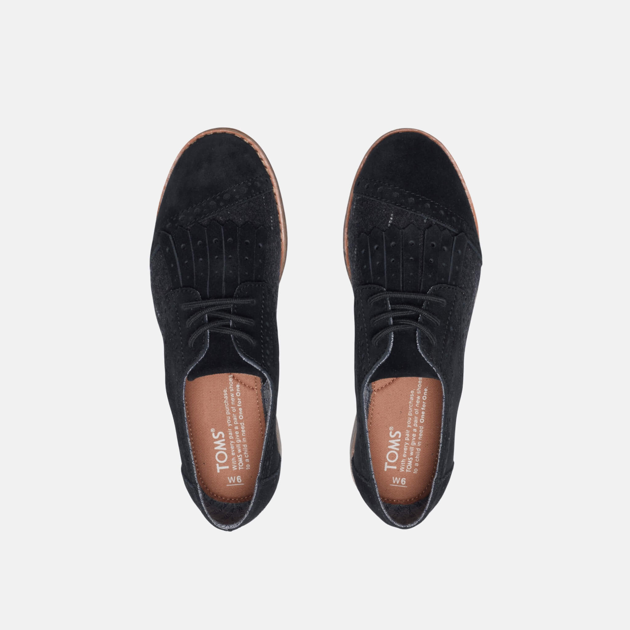 Toms Kiltie Brogue Black
