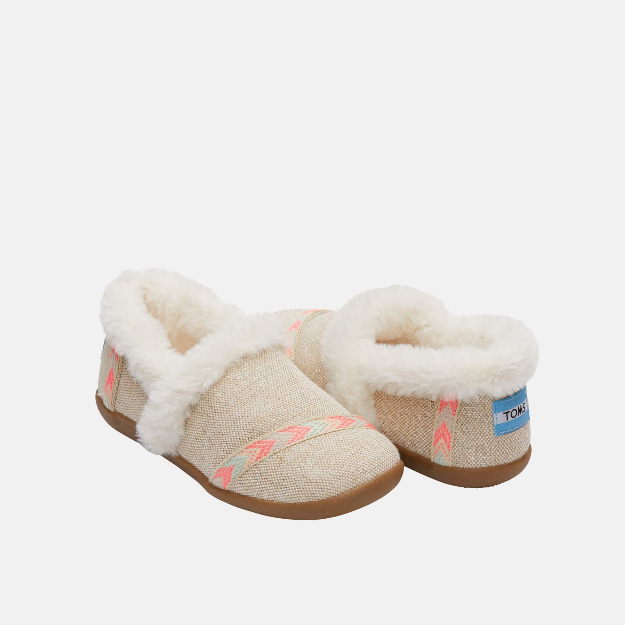 Toms Youth Burlap Cream