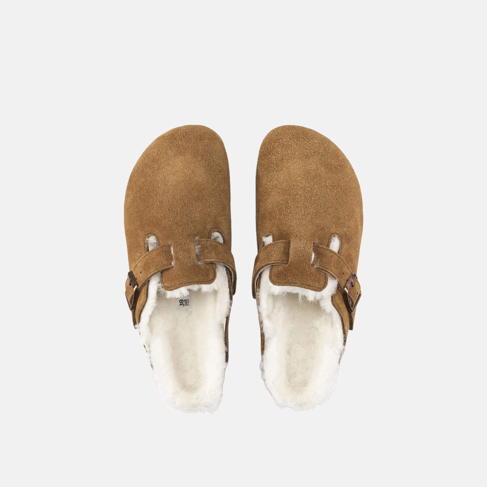 Birkenstock Boston Shearling Suede Leather