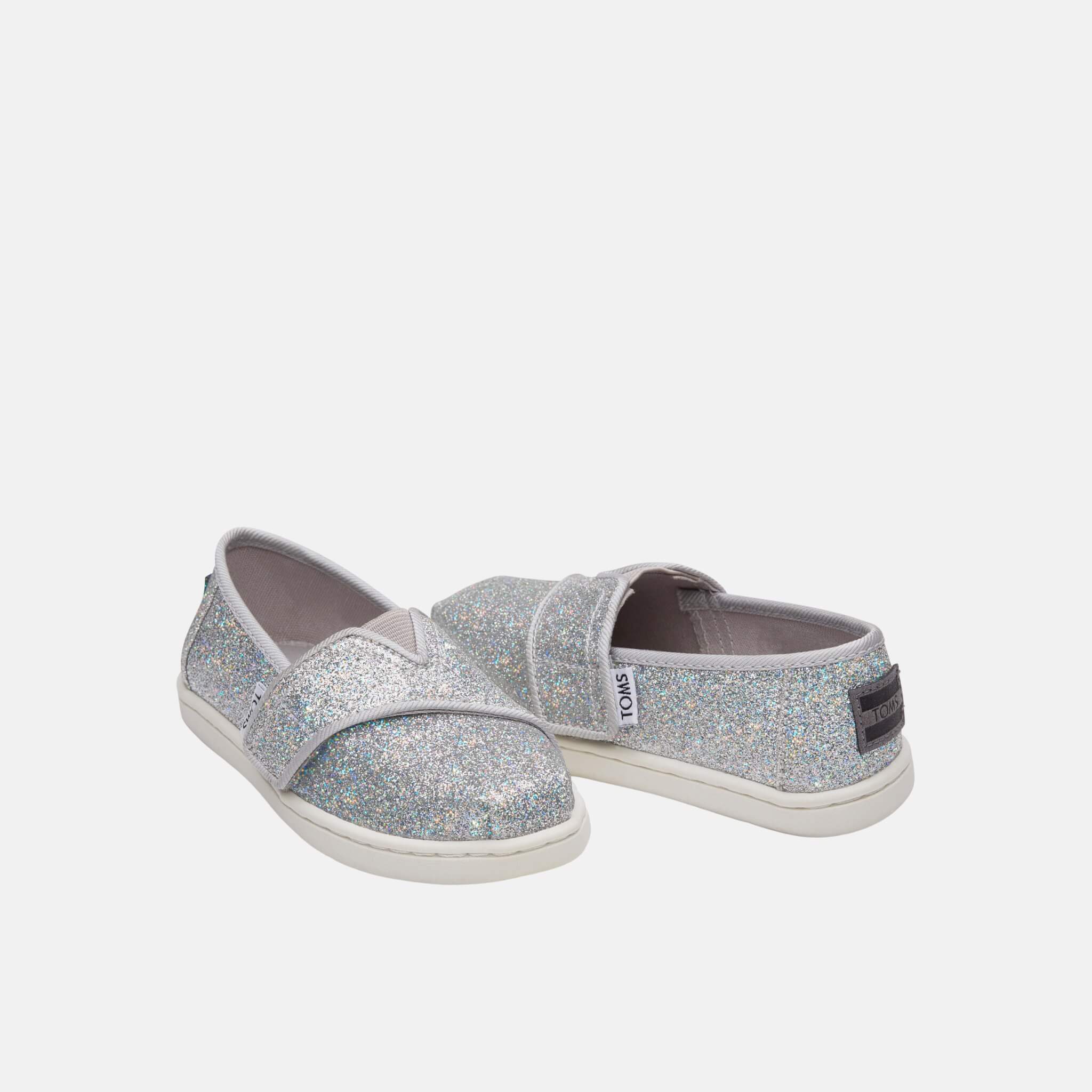 Toms Tiny Alpargata Silver
