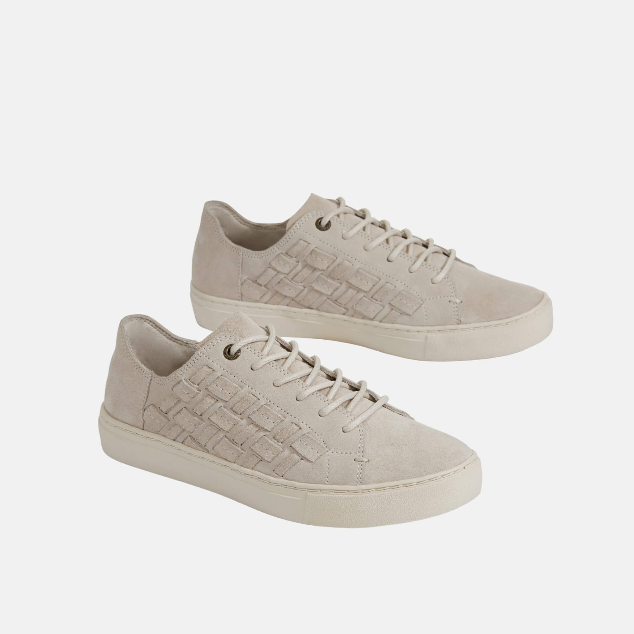 Toms Suede Basketweave Lenox Beige