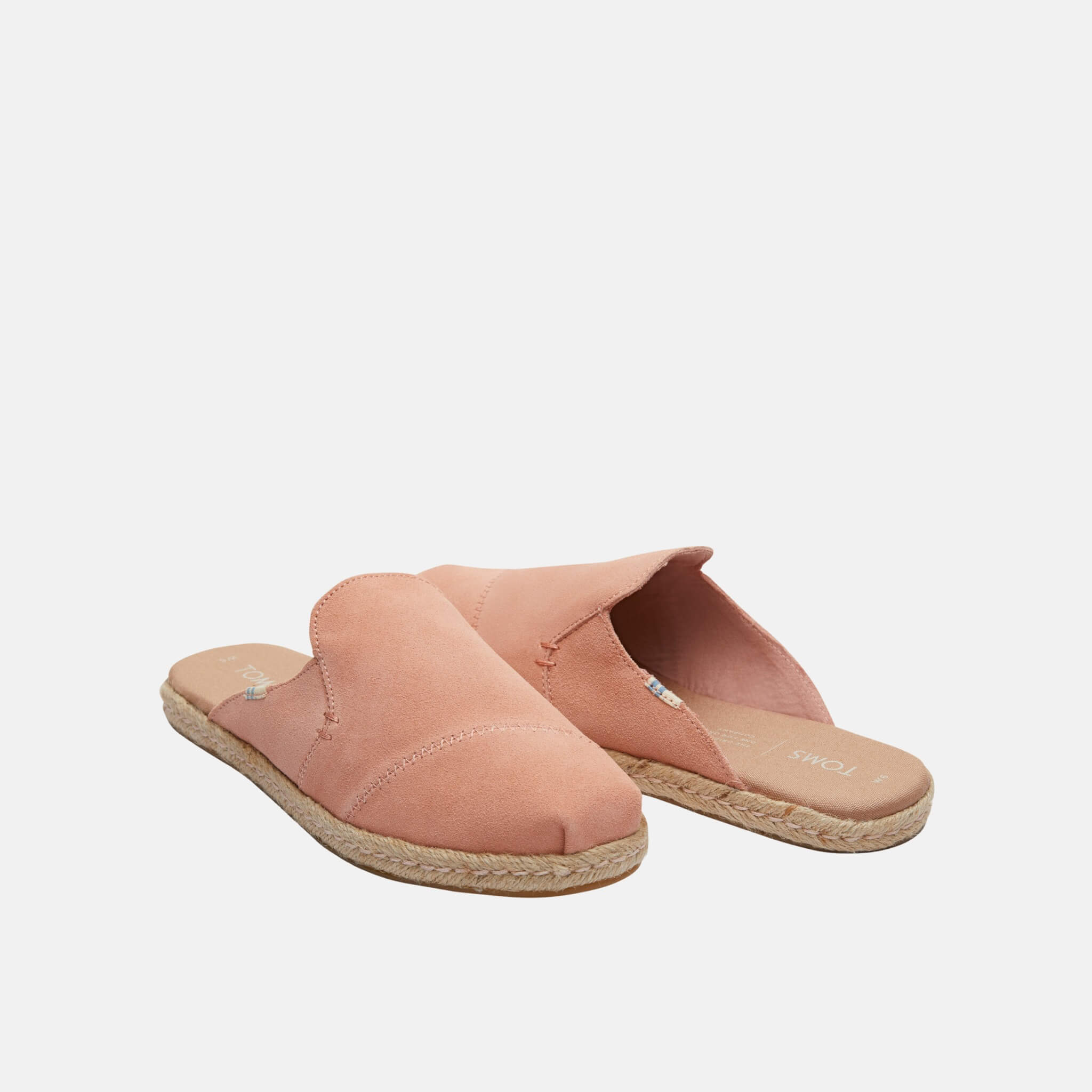 Toms Coral Pink Suede Nova Espadrile Pink