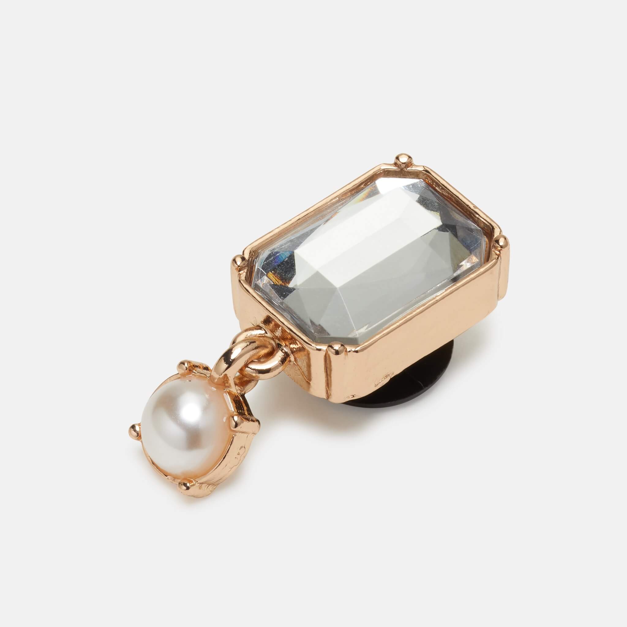 Jibbitz Charms Gold Pearl Dangle