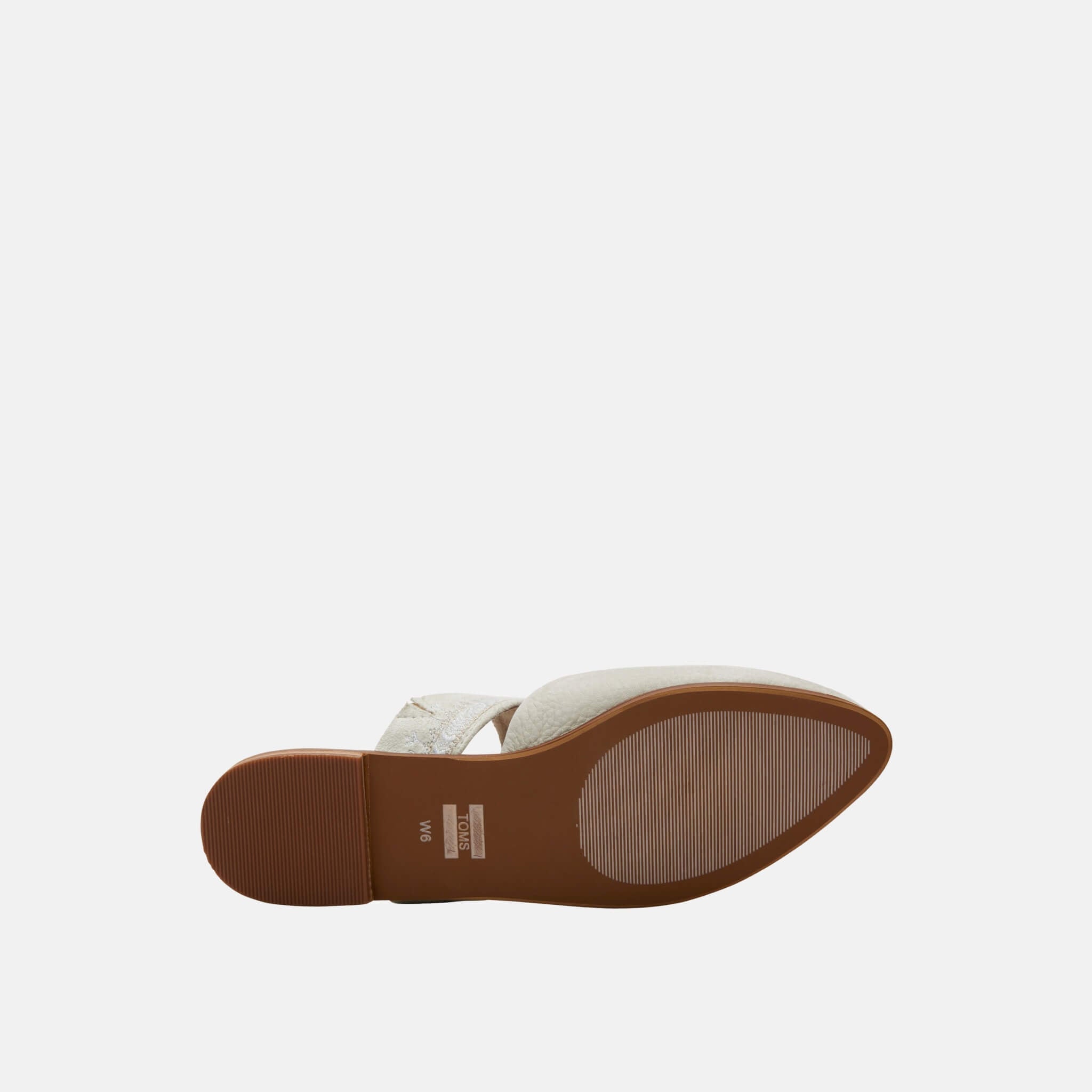 Toms Off White Nubuck Jutti Mule Beige