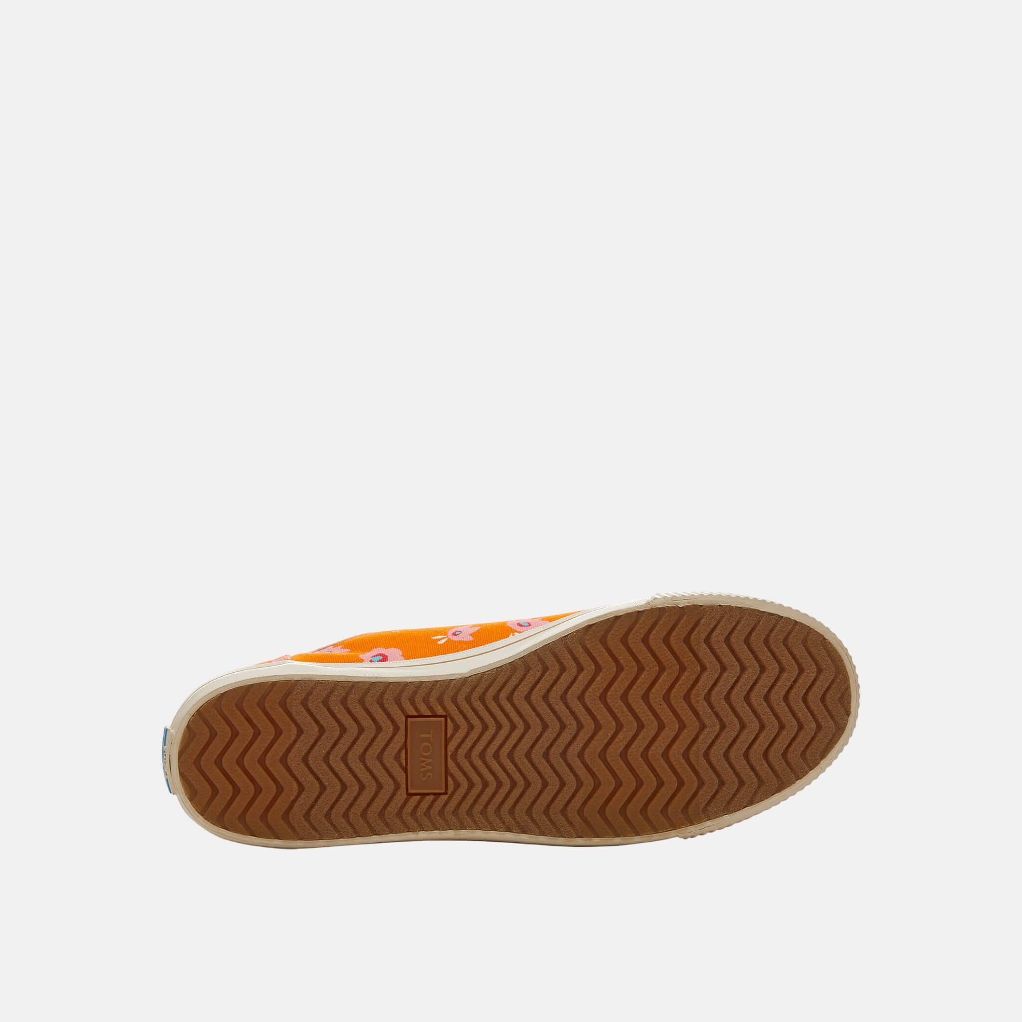 Toms Flower Print Carmel Sneakers Orange