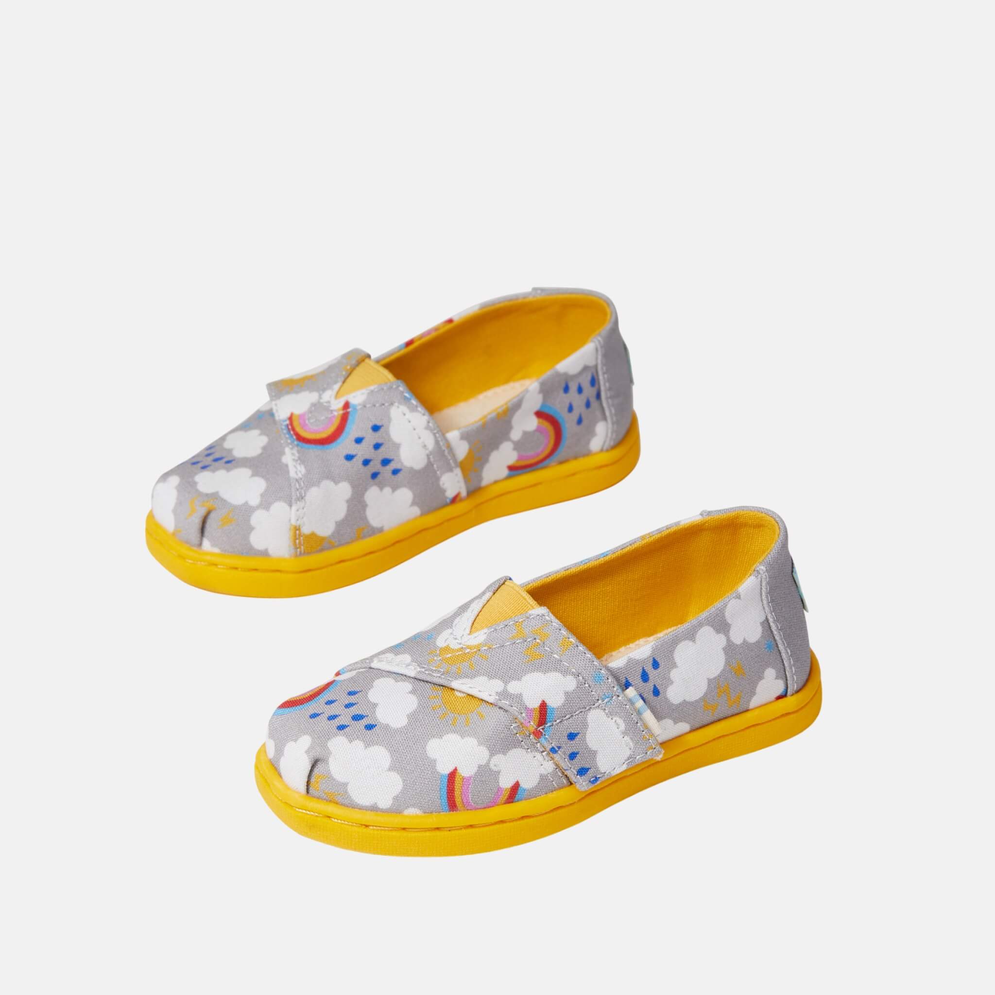 Toms Tiny Alpargata Grey/Yellow Yellow