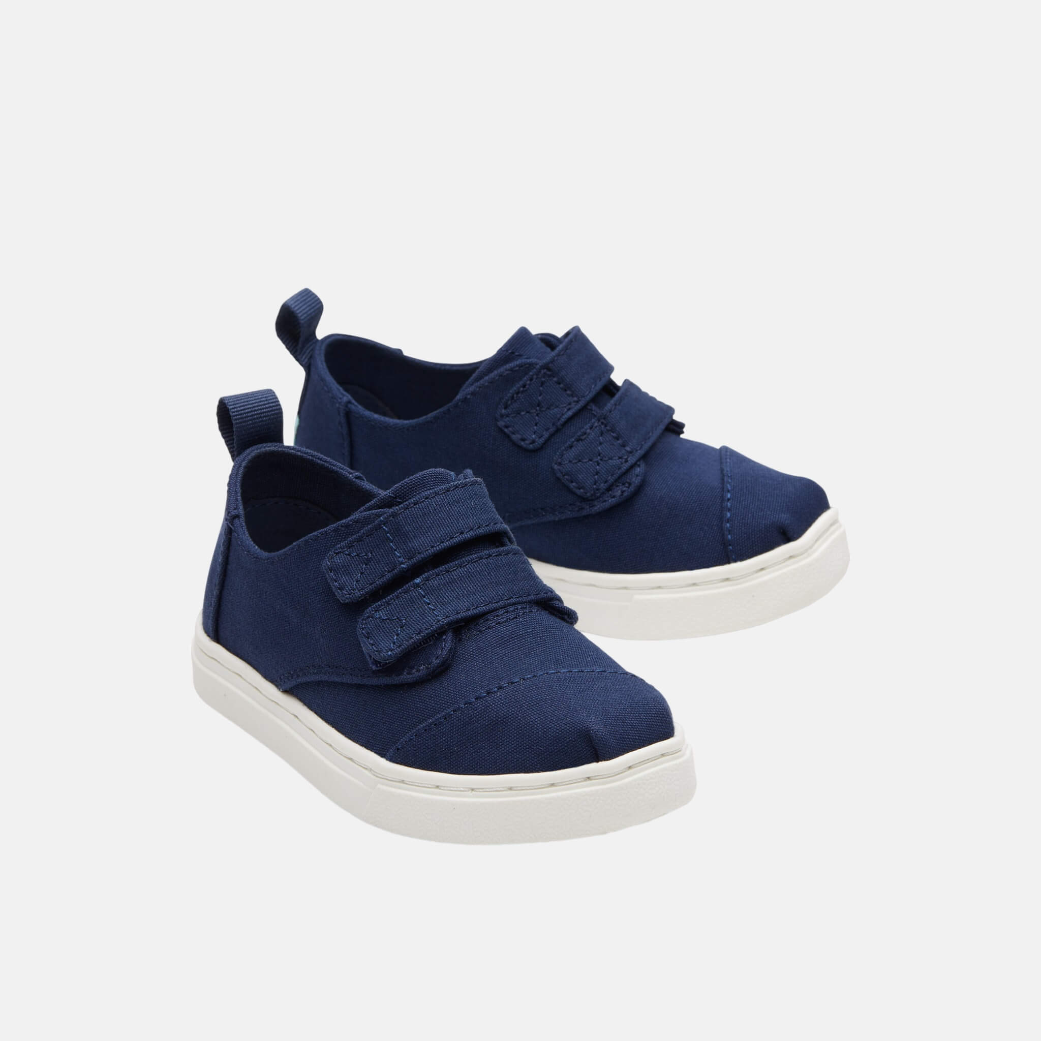 Toms Tiny Cordones Cupsole Double Strap Blue