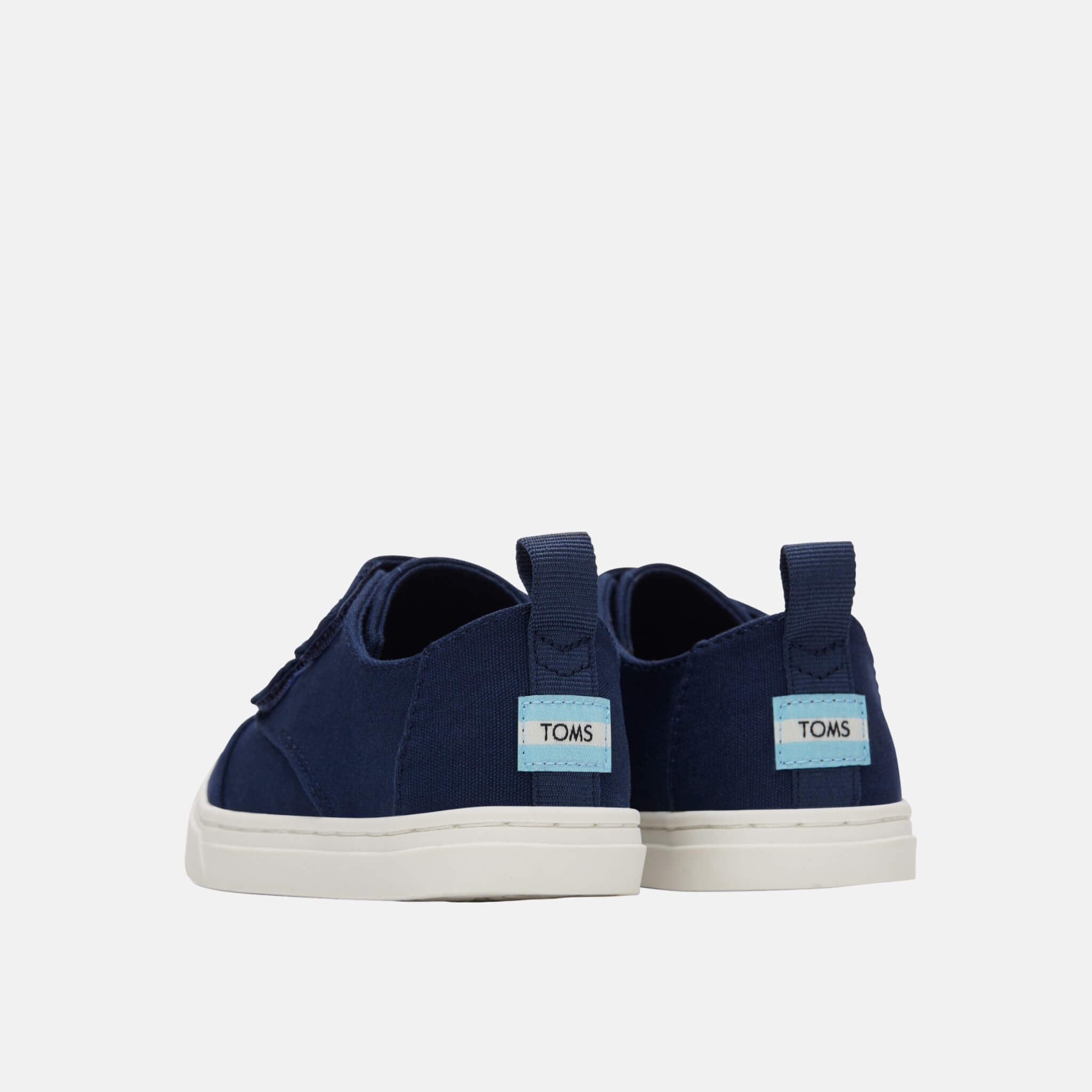 Toms Tiny Cordones Cupsole Double Strap Blue