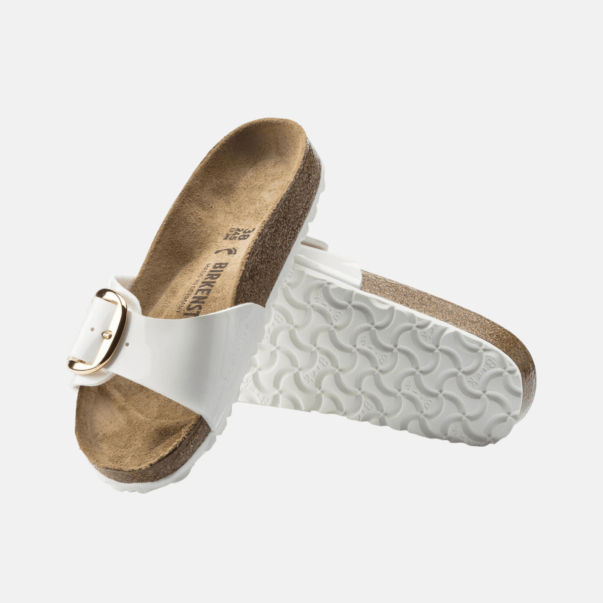 Birkenstock Madrid Big Buckle Birko-Flor Patent Narrow
