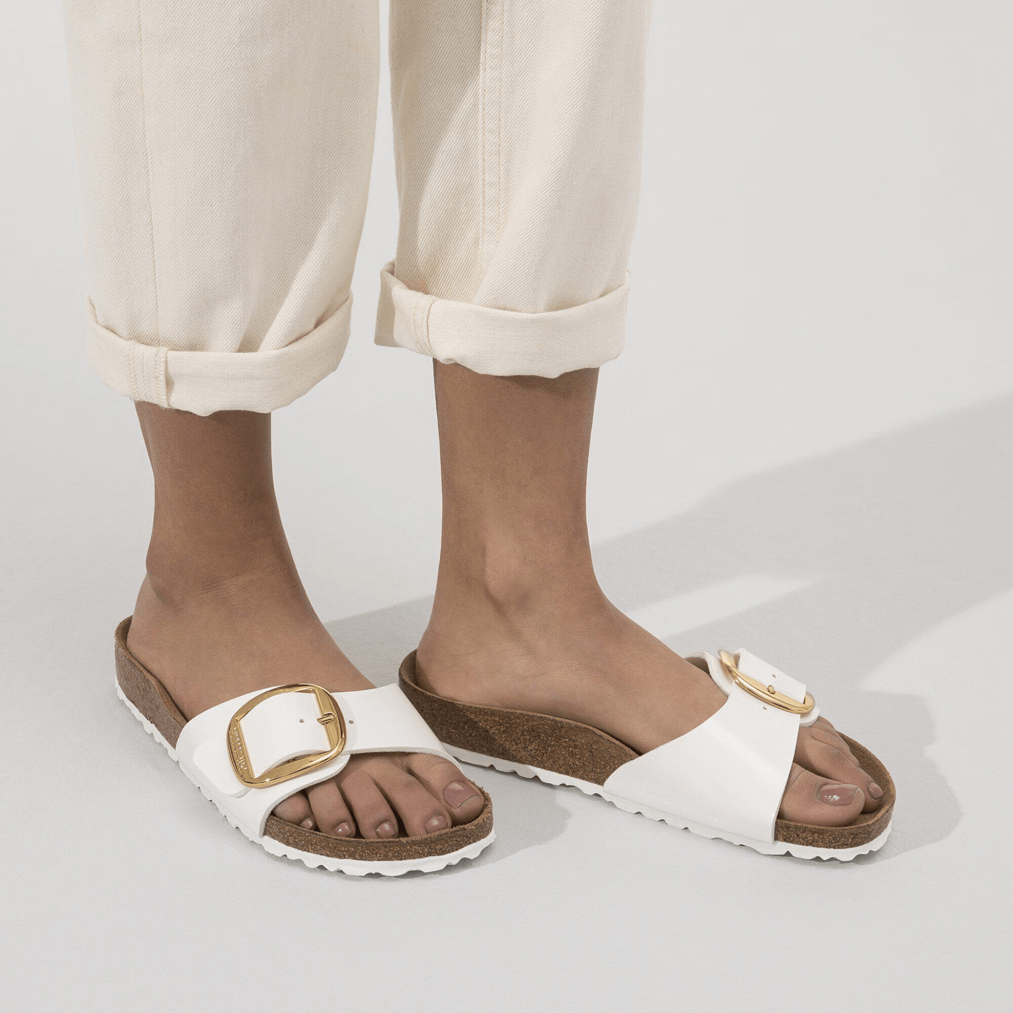 Birkenstock Madrid Big Buckle Birko-Flor Patent Narrow