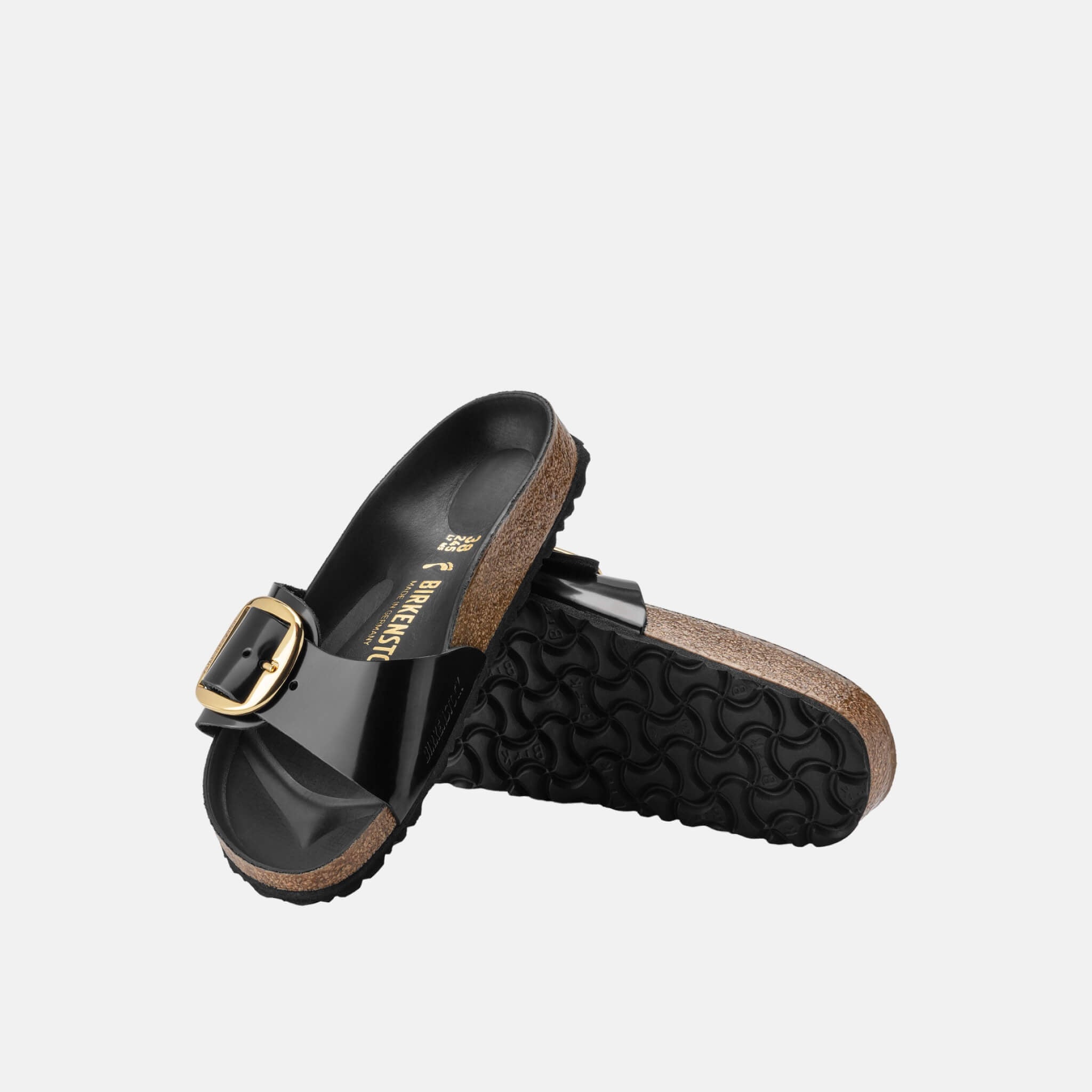 Birkenstock Madrid Big Buckle High Shine Leather Regular