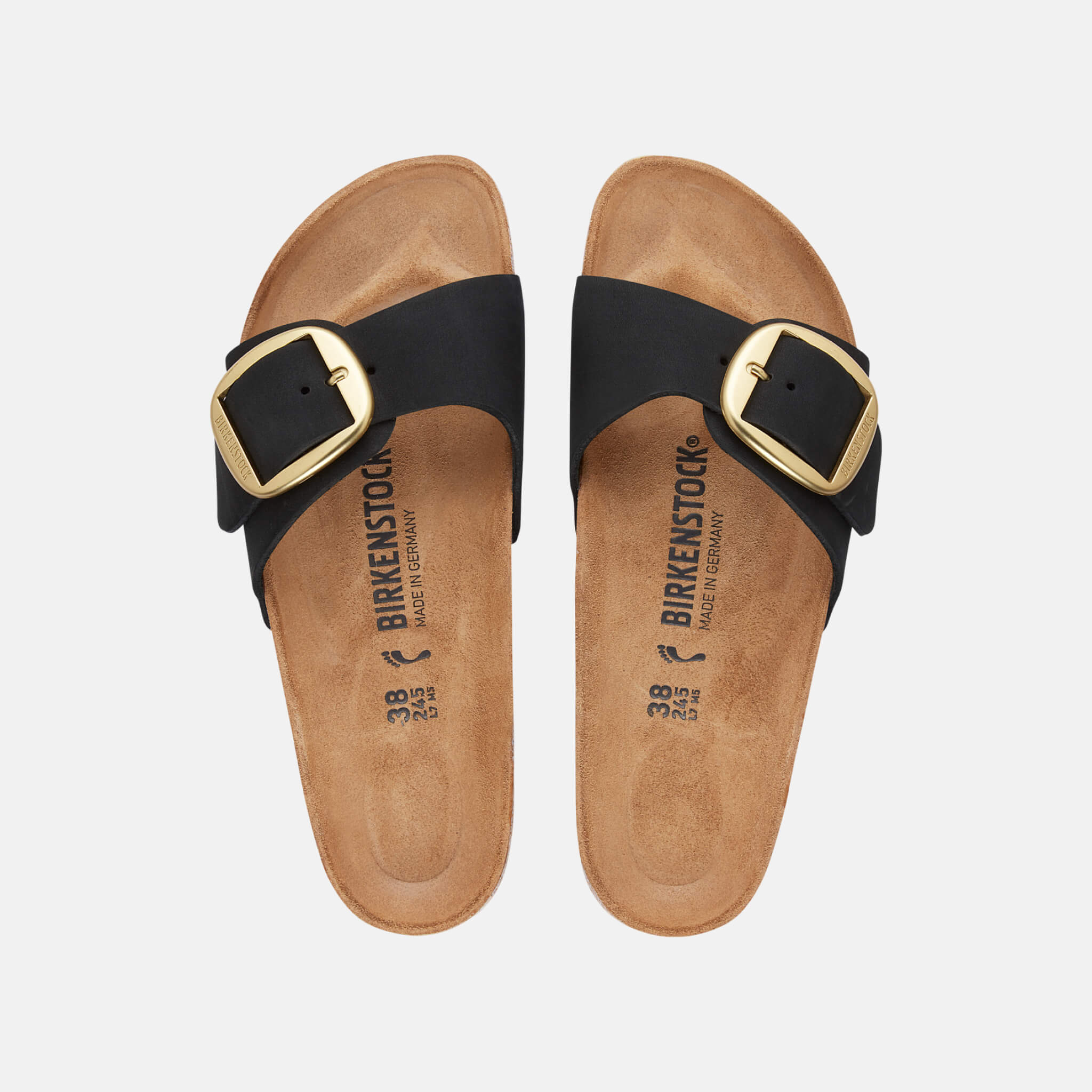 Birkenstock Madrid Big Buckle Nubuck Leather Narrow