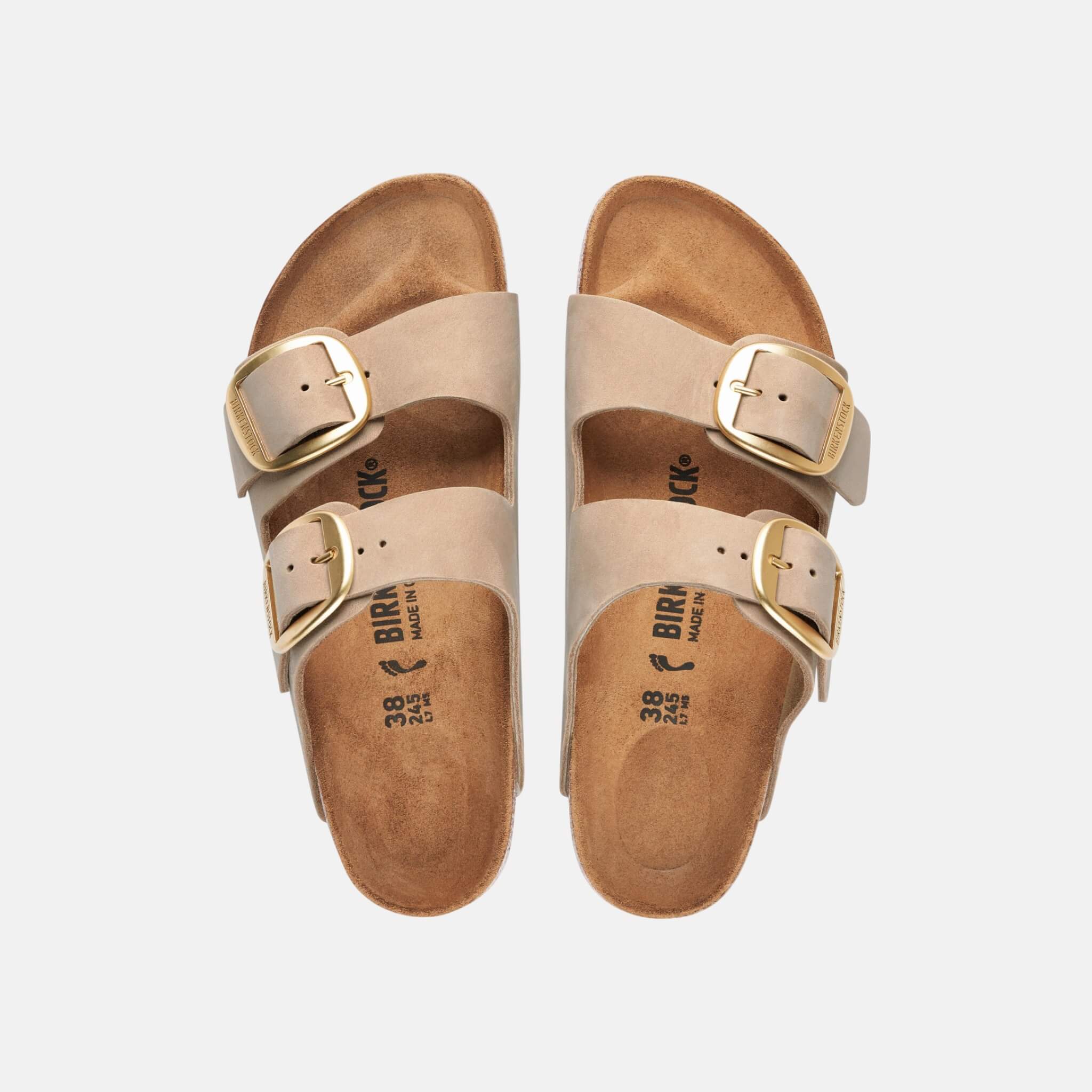 Birkenstock Arizona Big Buckle Nubuk Leather Regular