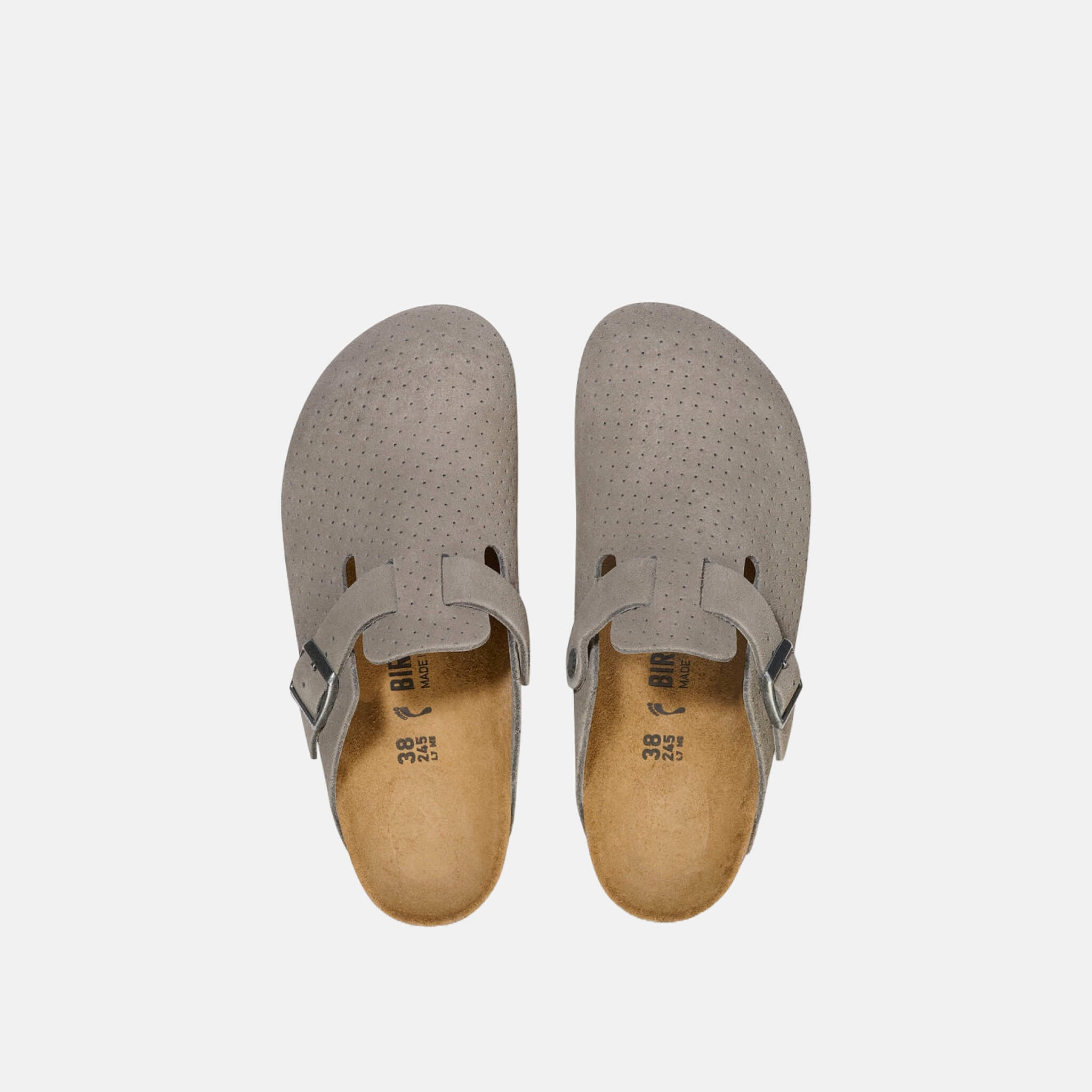 Birkenstock Boston Suede Leather Embossed Regular