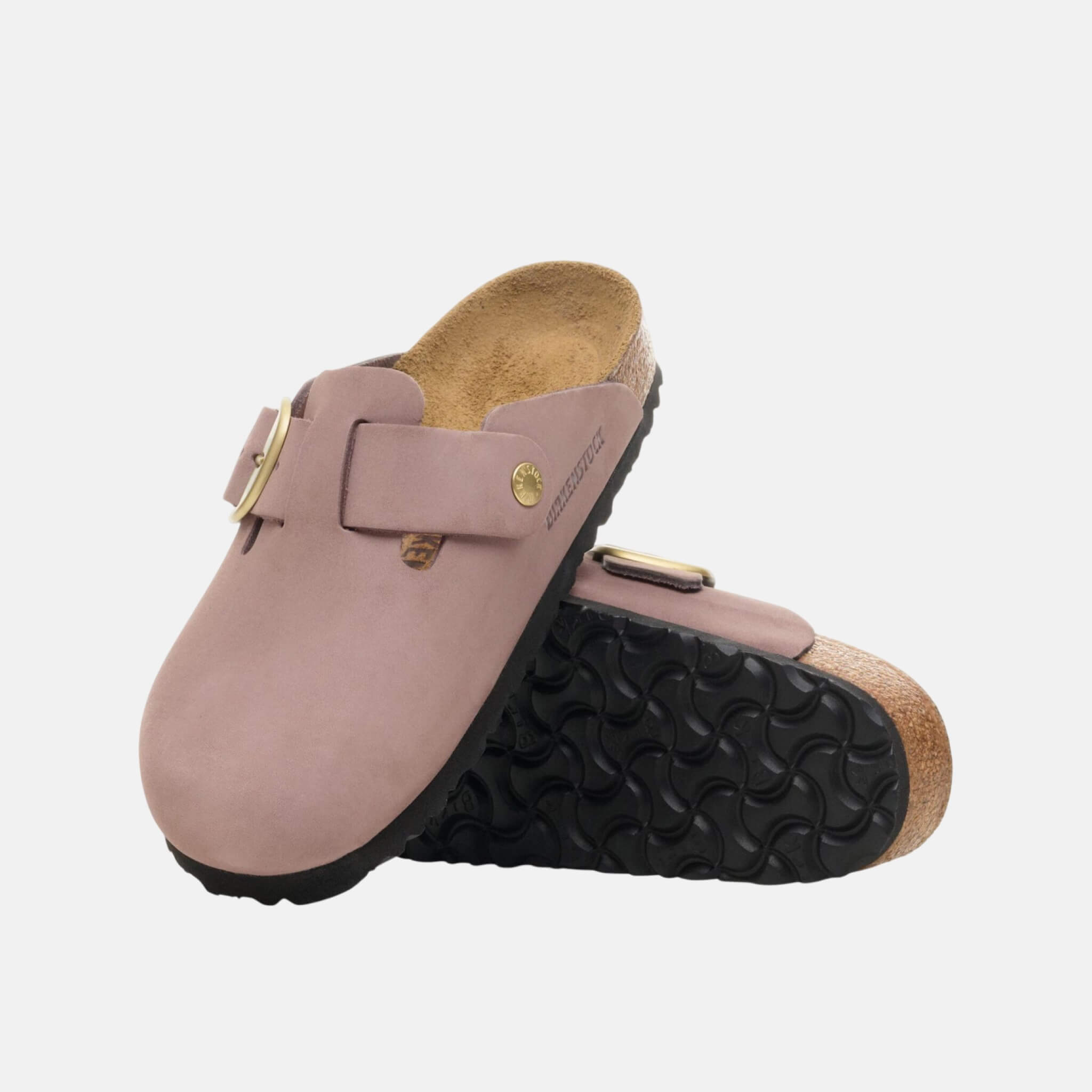 Birkenstock Boston Big Buckle Nubuk Leather Regular