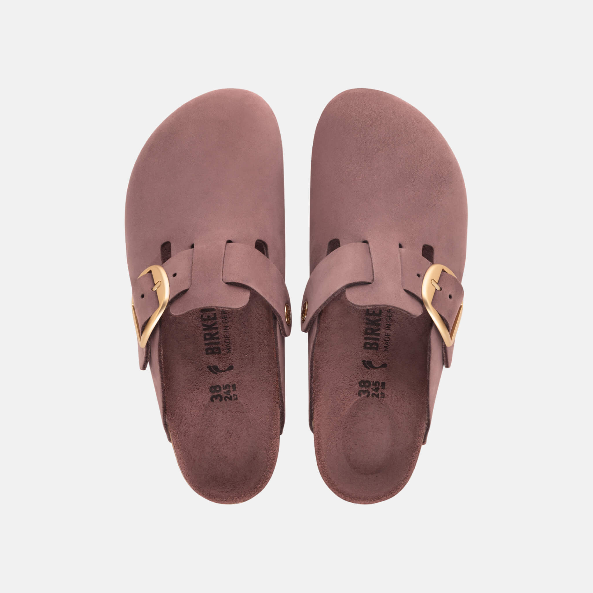 Birkenstock Boston Big Buckle Nubuck Leather Regular