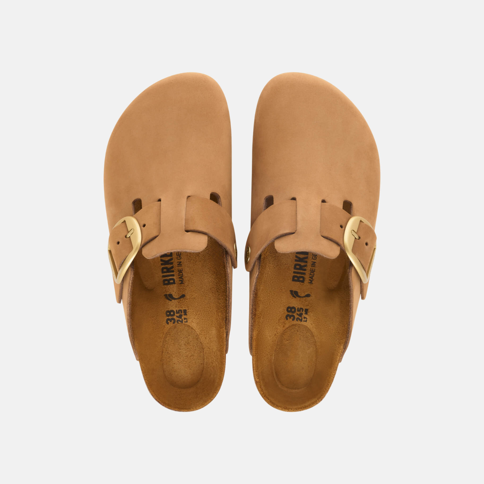 Birkenstock Boston Big Buckle Nubuck Leather Regular