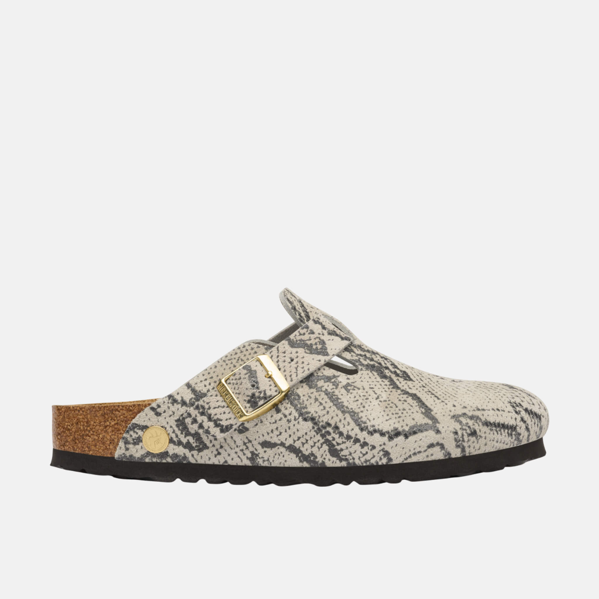 Birkenstock Boston Rivet Logo Suede Leather Regular