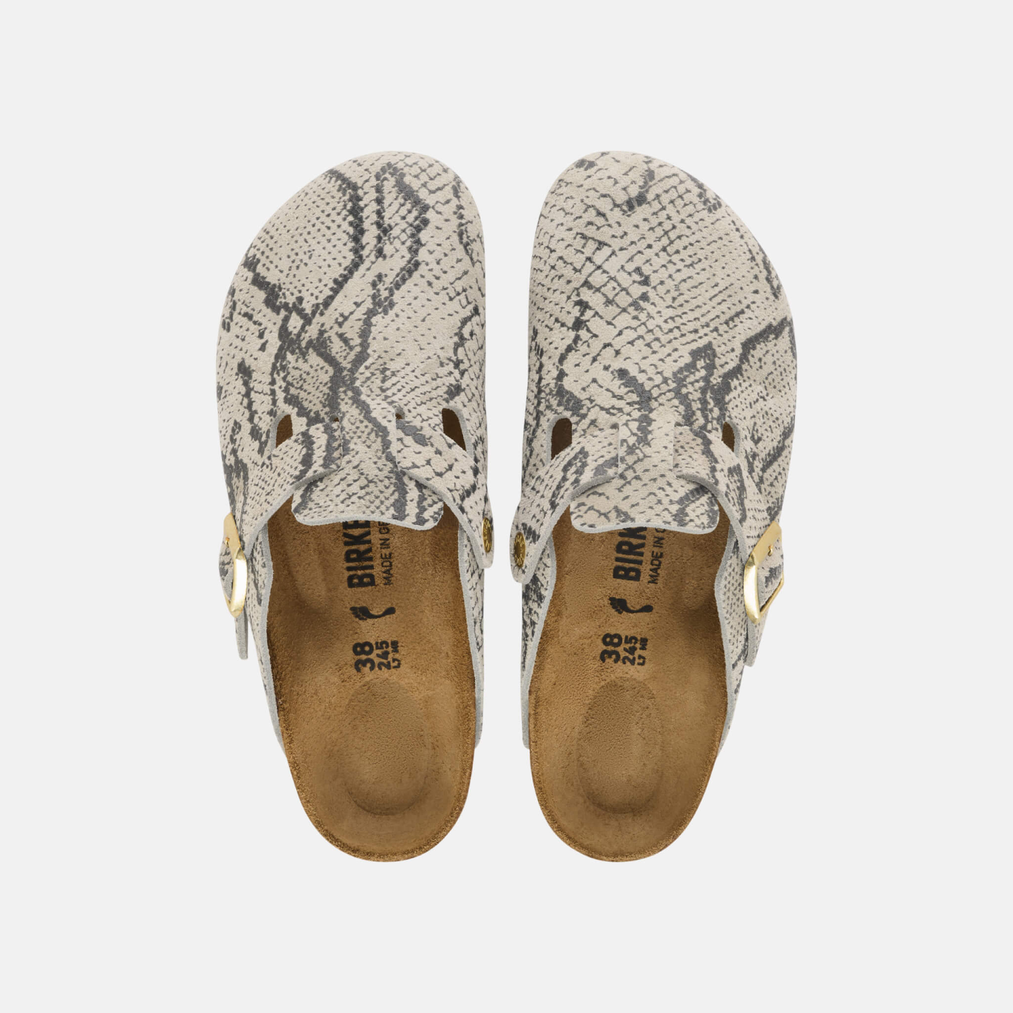 Birkenstock Boston Rivet Logo Suede Leather Regular