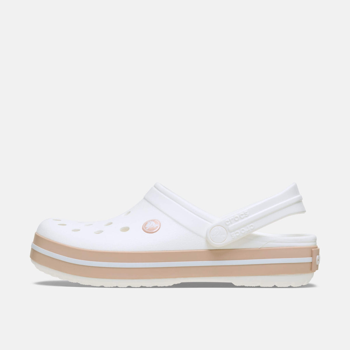 Crocs Crocband White/Pink Caramel