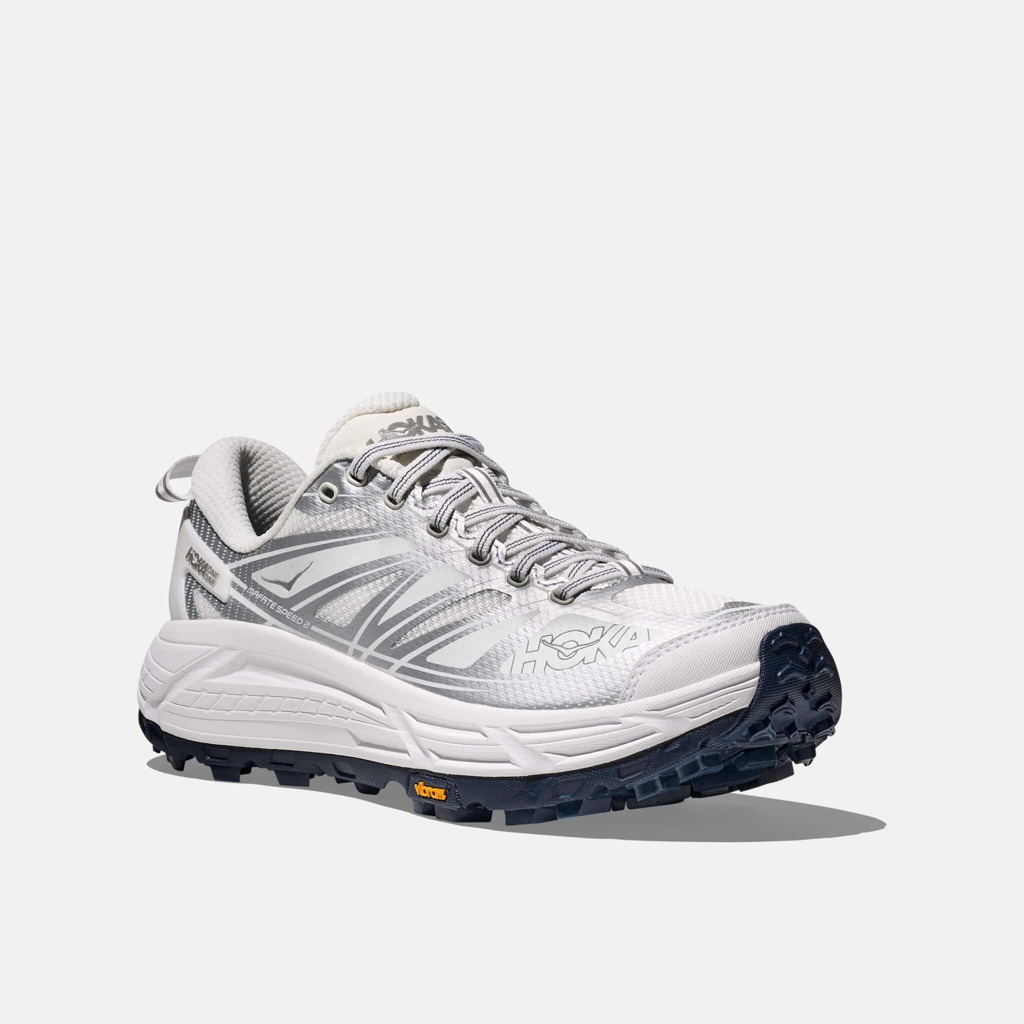 Hoka Mafate Speed 2 White Silver