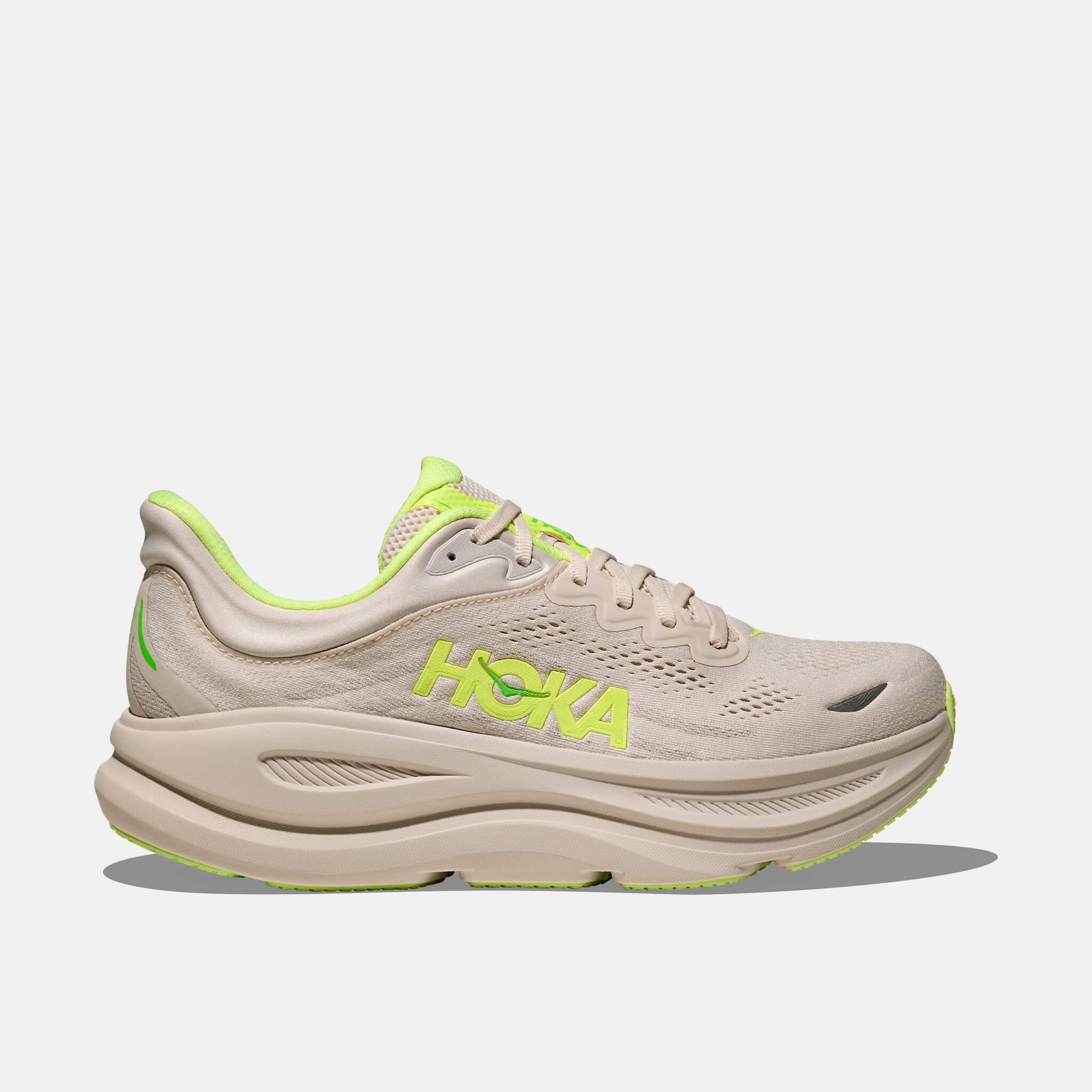 Hoka Bondi 9 Grout/Neon Yuzu