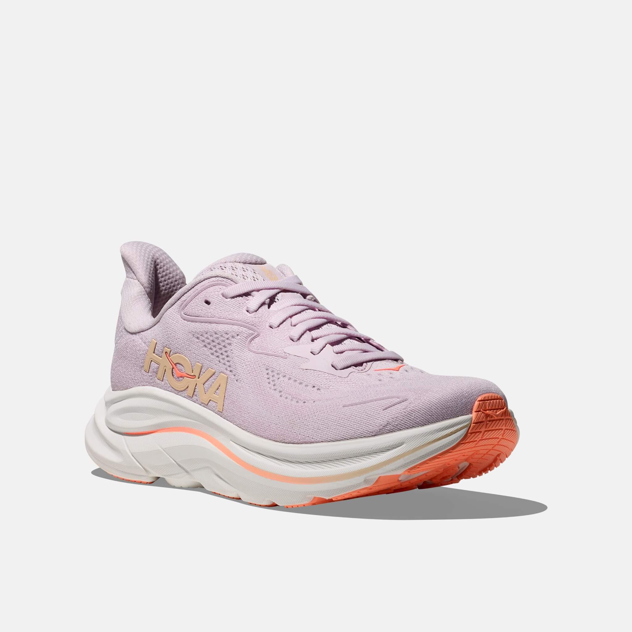 Hoka Clifton 10 Lilac Creme/Tangerine Glow
