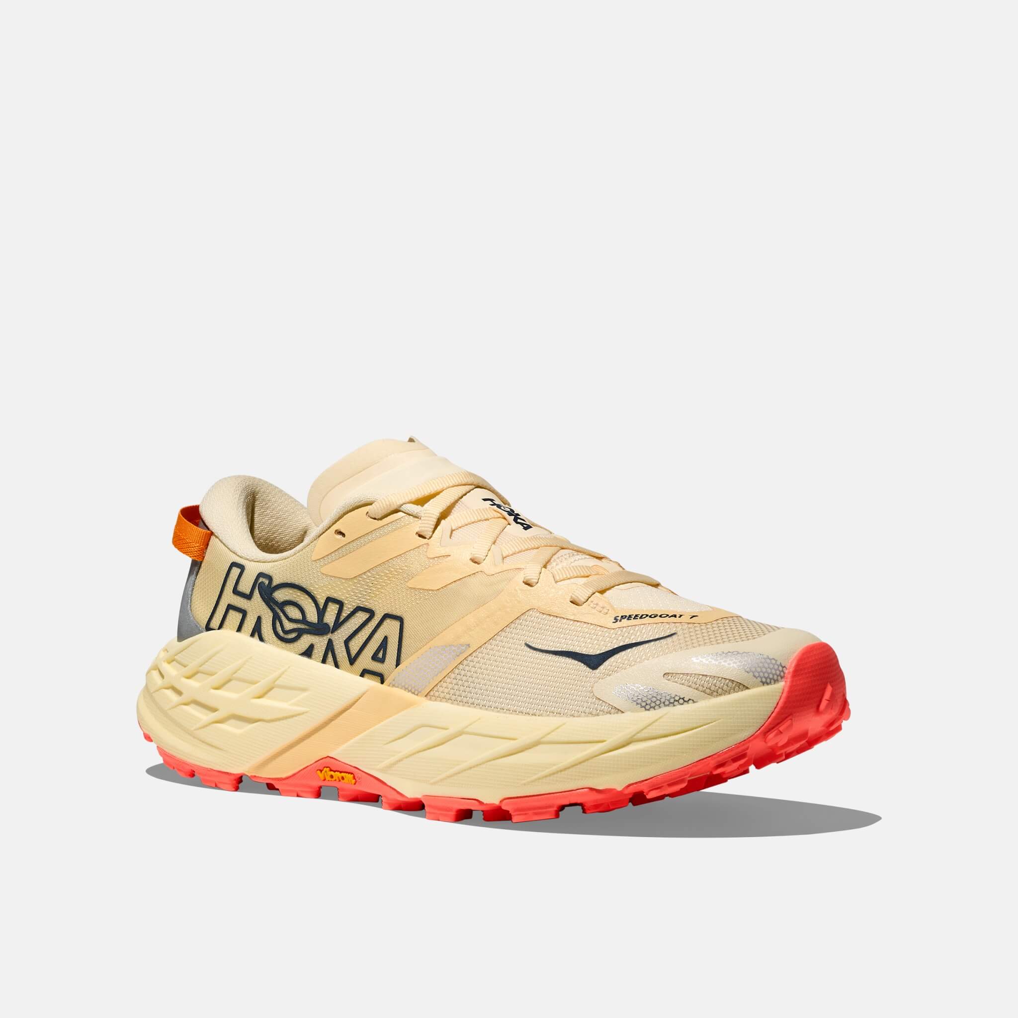 Hoka Speedgoat 7 Vintage Yellow/Neon Flame