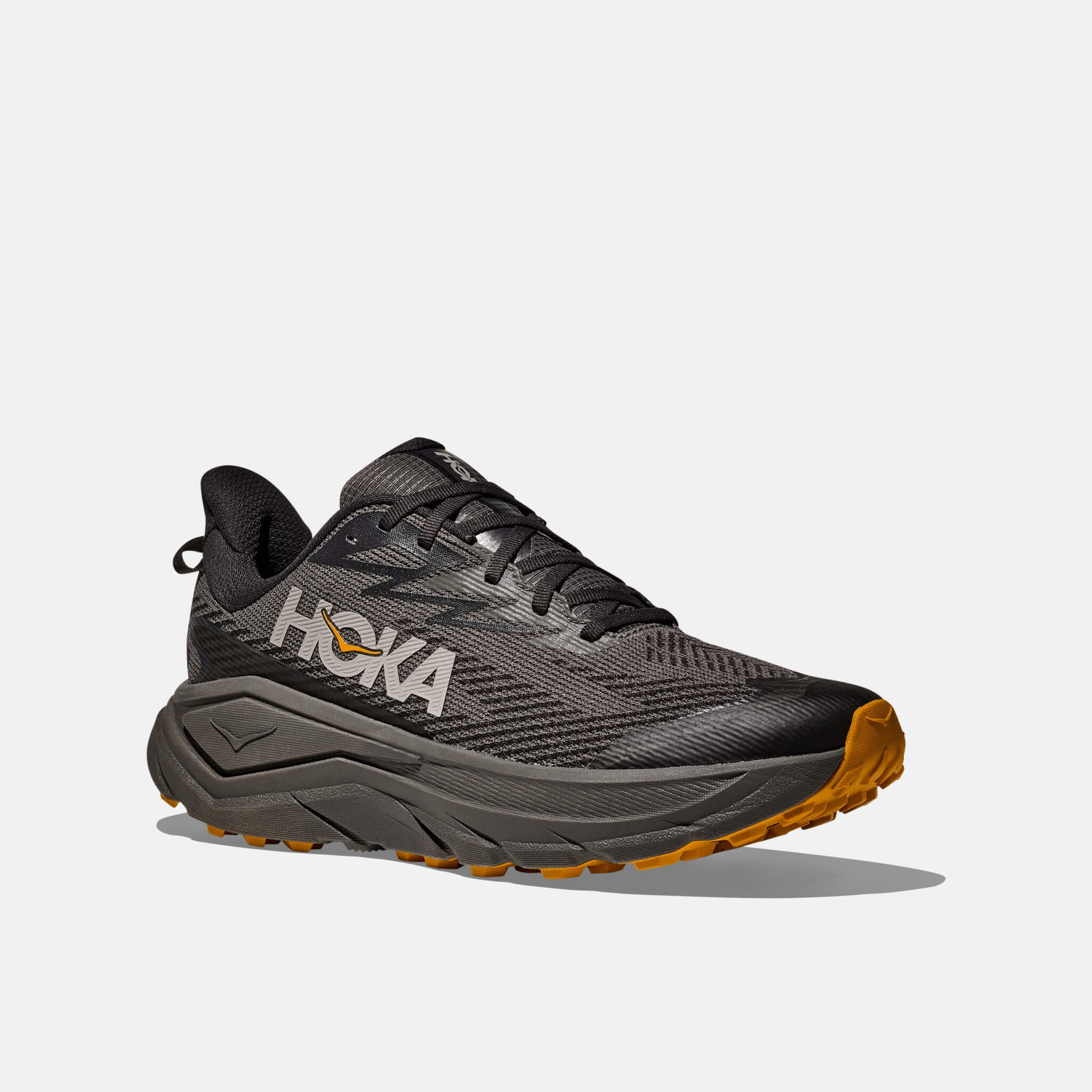 Hoka Challenger 8 GTX Asphalt Grey/Varsity Yellow