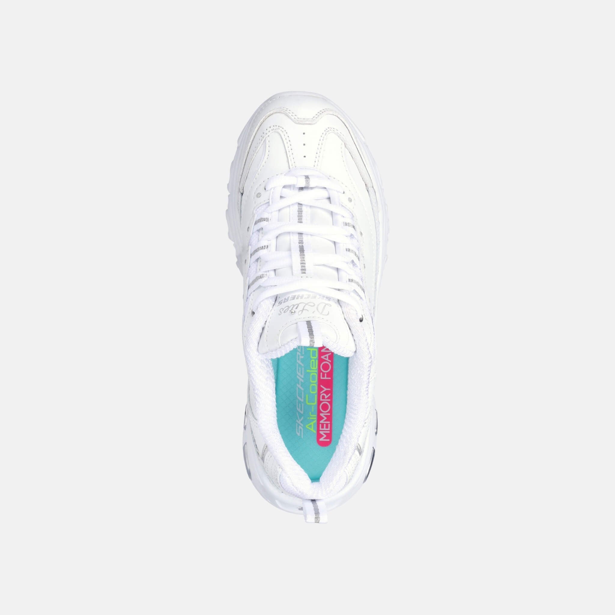 Skechers D'Lites Fresh Start White/Silver