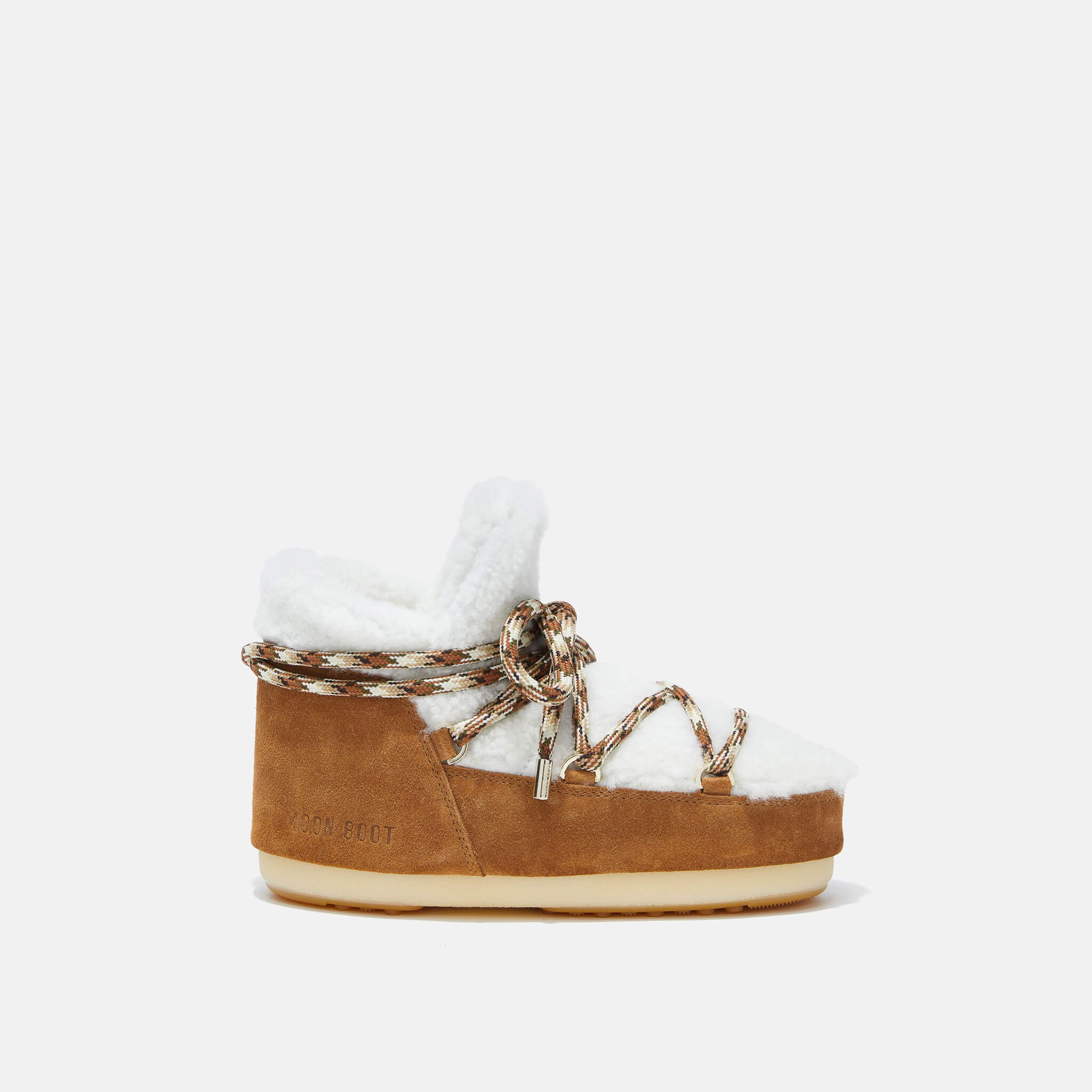 Moon Boot Pumps Shearling Brown/White