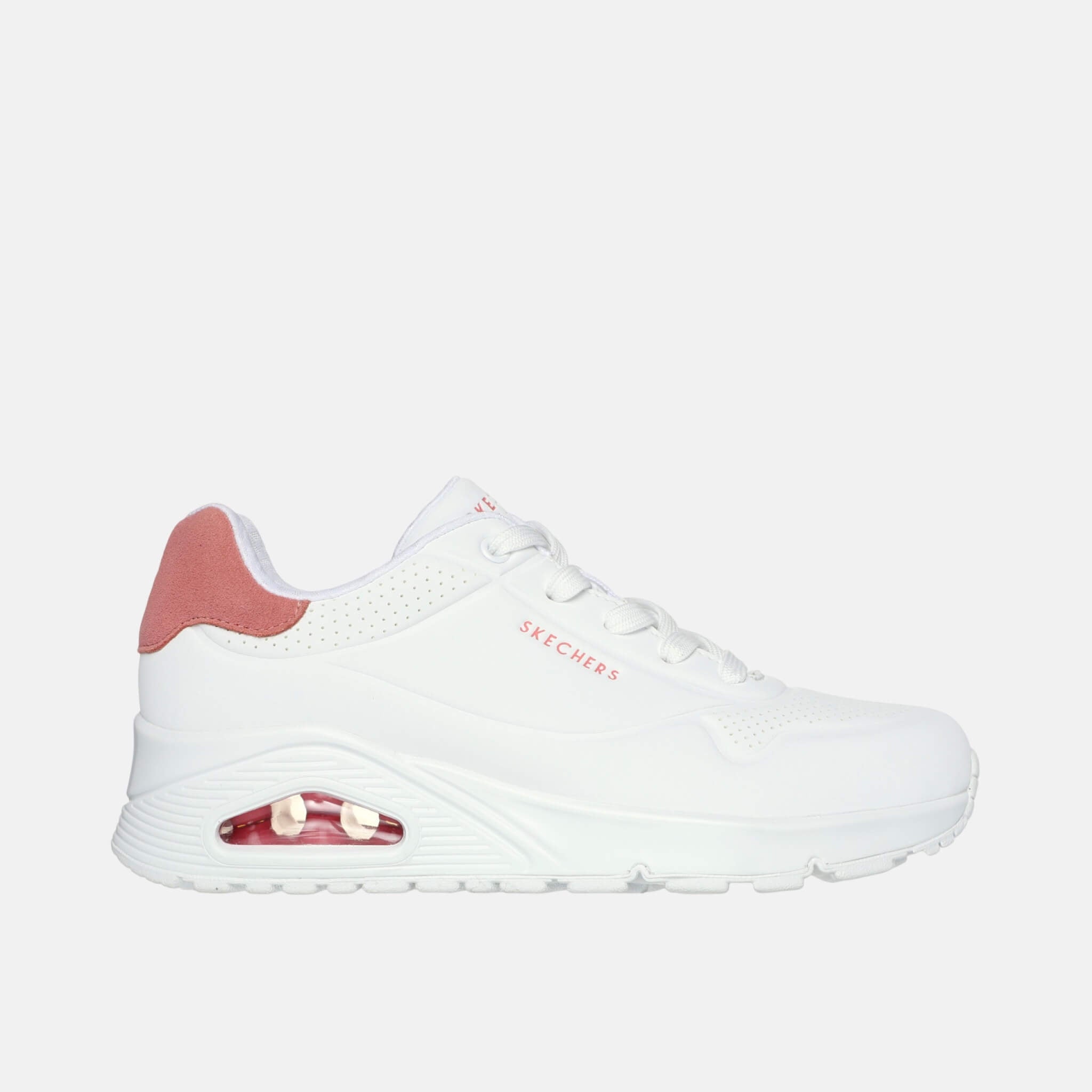 Skechers Uno Pop Back White/Coral