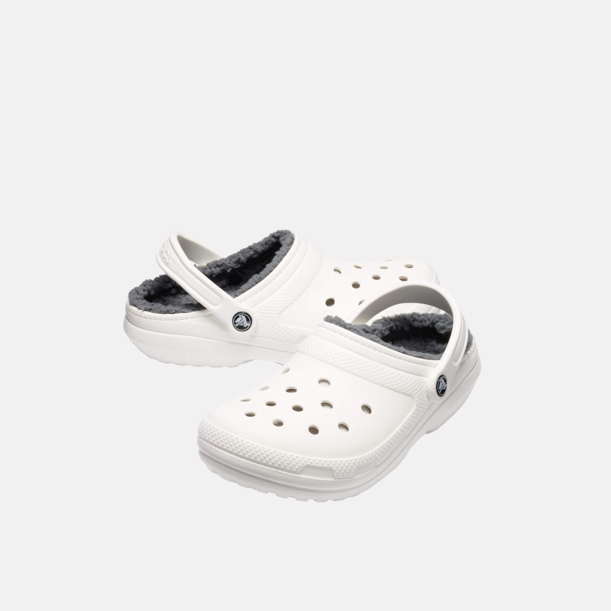 Crocs Classic Lined Clog White/Grey