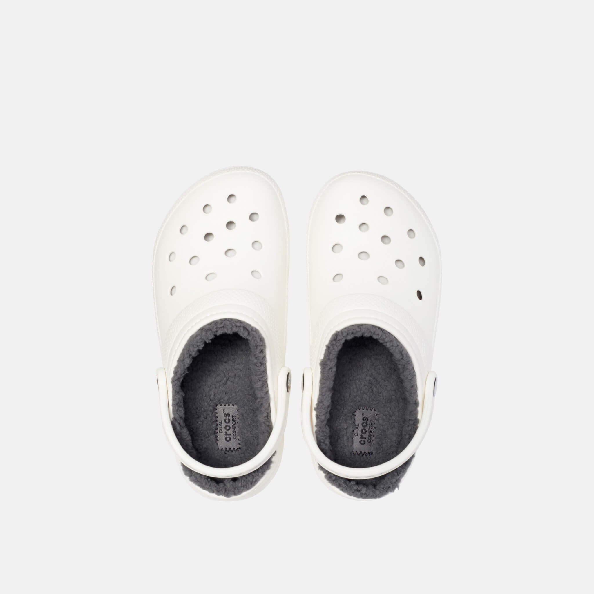 Crocs Classic Lined Clog White/Grey