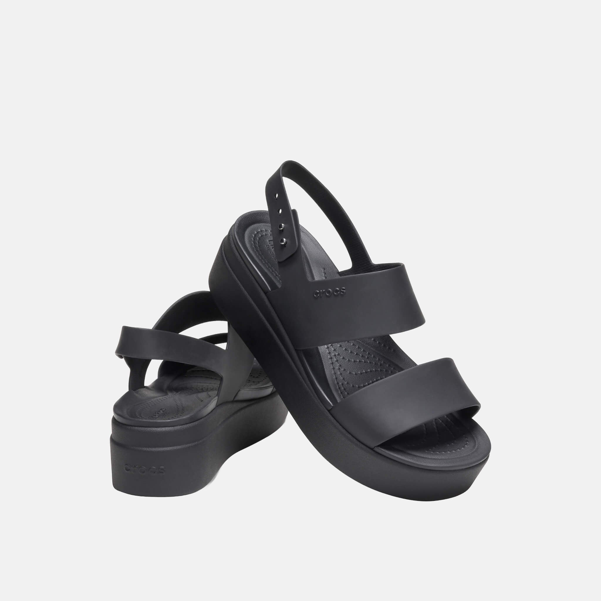 Crocs Brooklyn Low Wedge Black/Black