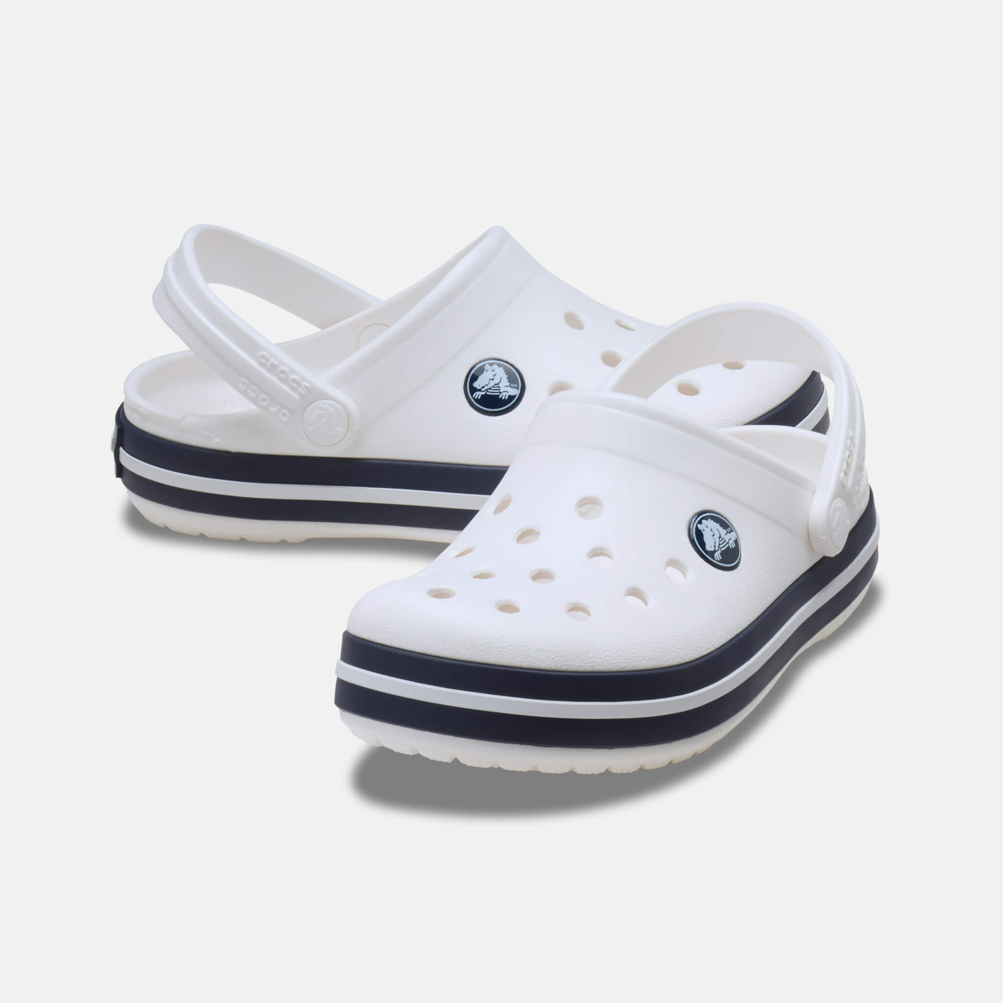 Crocs Kids Crocband Clog White/Navy