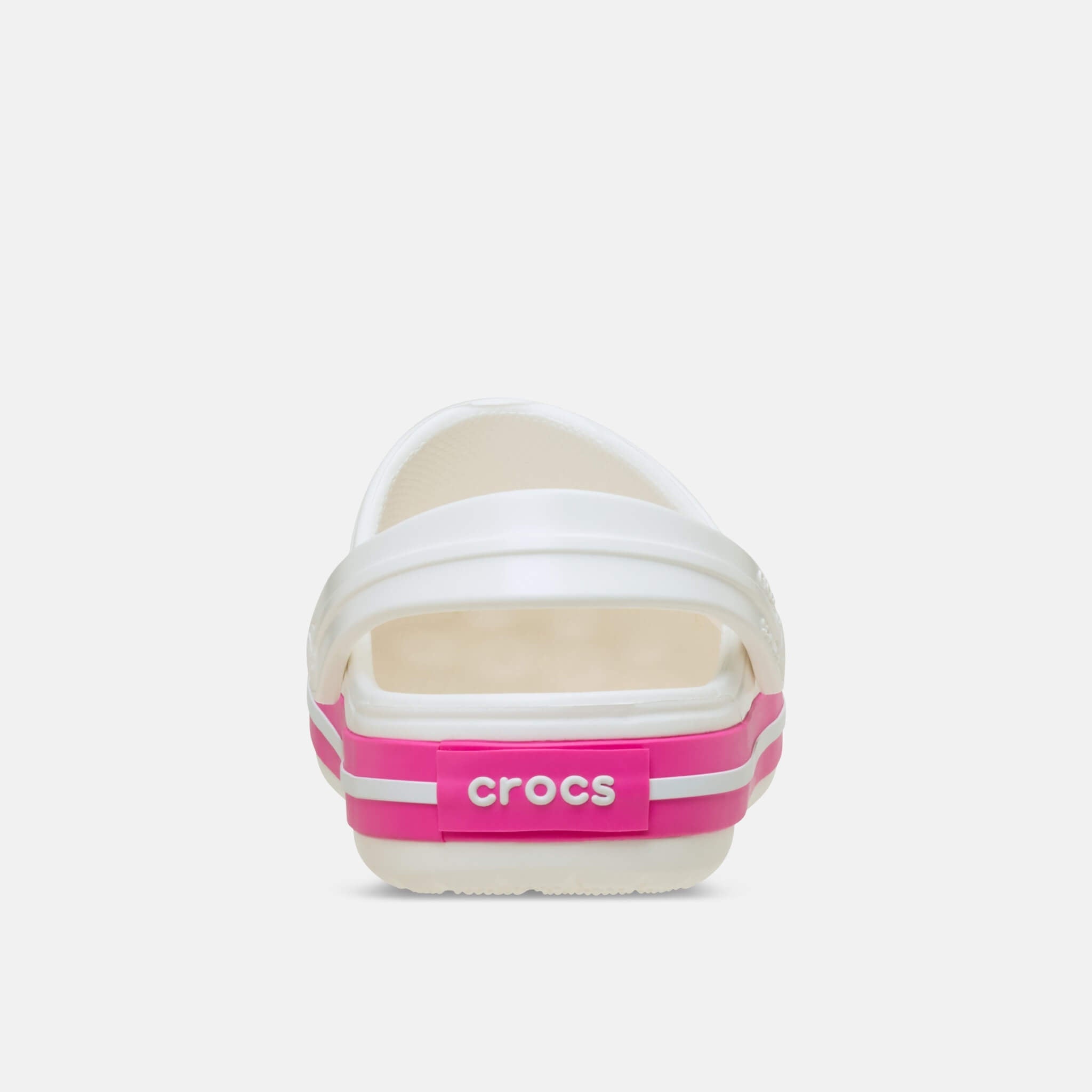 Crocs Kids Crocband Clog White/Pink Crush