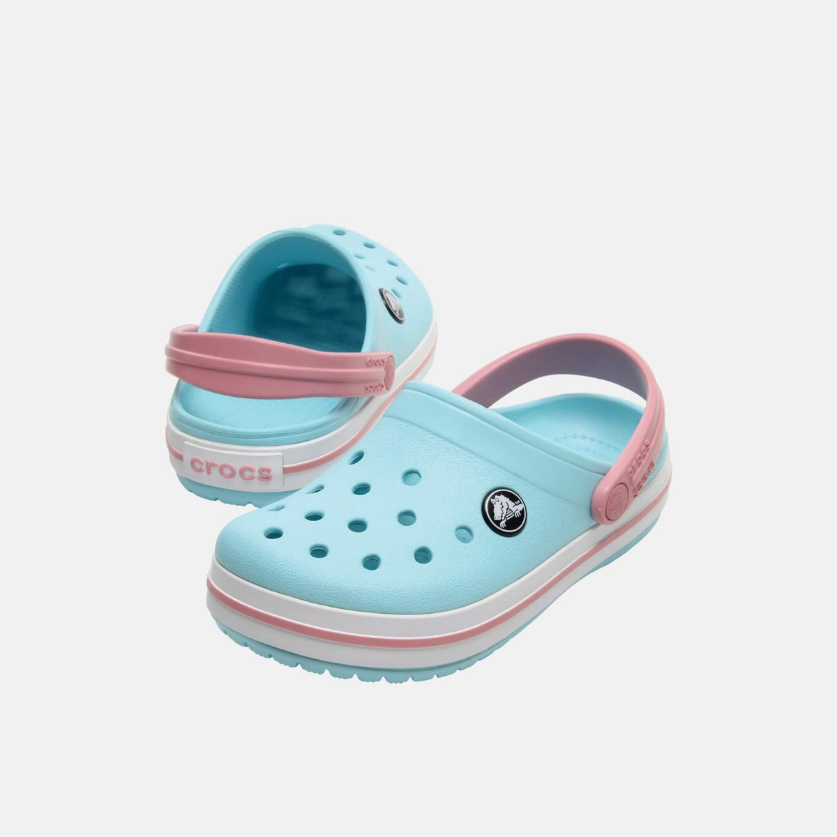 Crocs Kids Crocband Clog Ice Blue/White