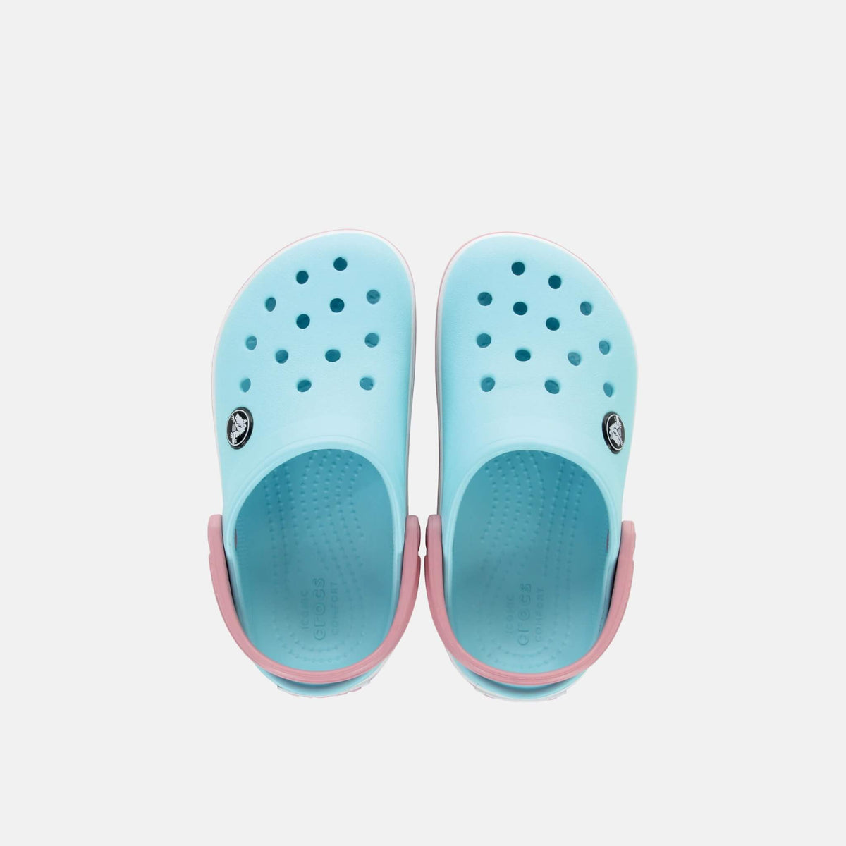 Crocs Kids Crocband Clog Ice Blue/White