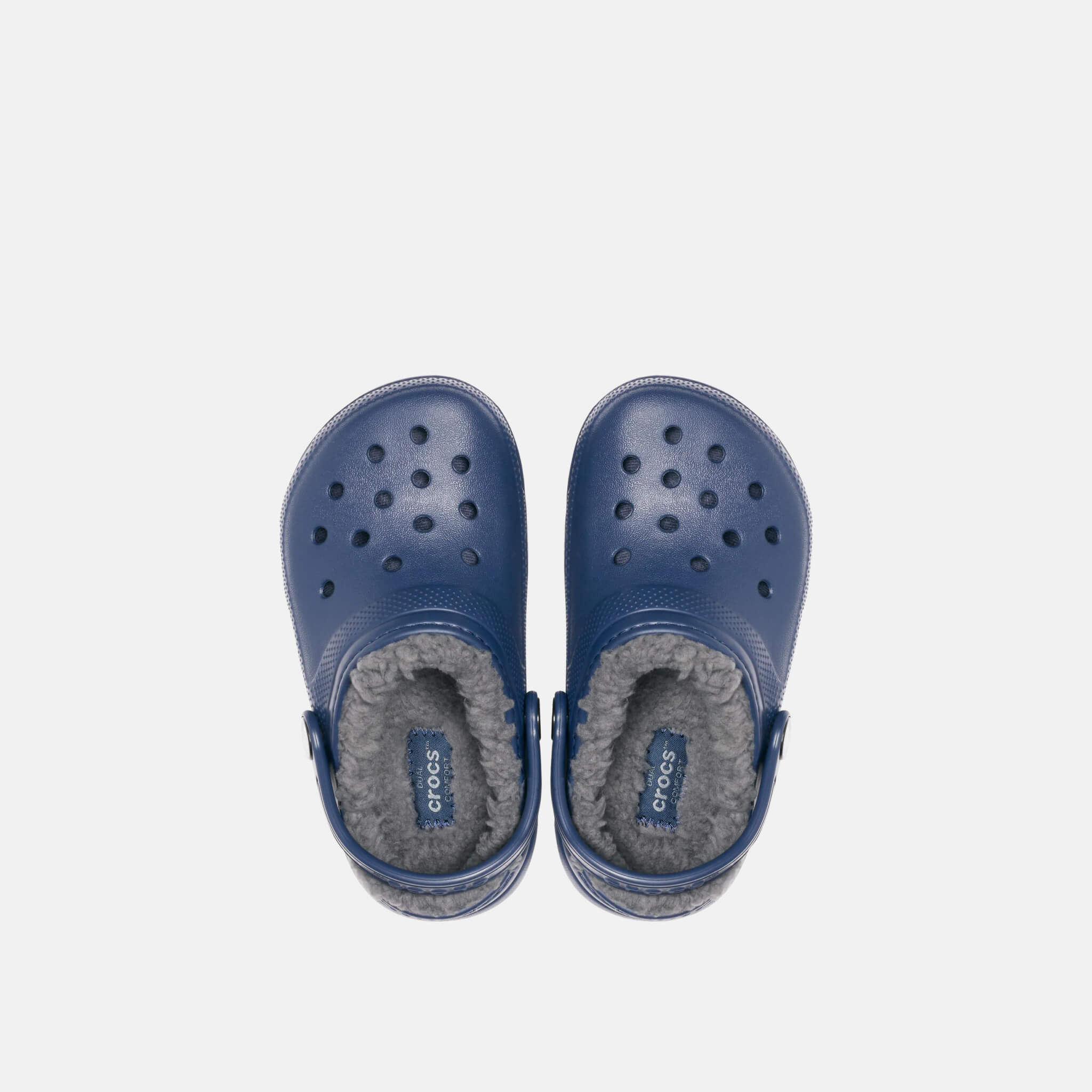 Crocs Kids Classic Lined Clog Navy/Charcoal