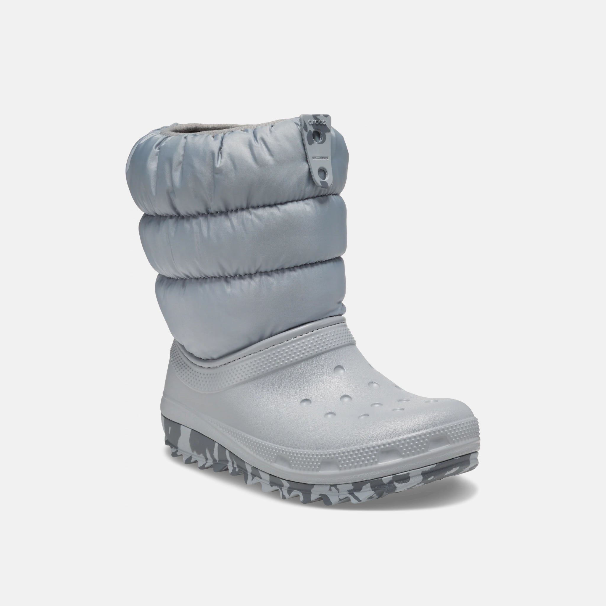 Crocs Kids Classic Neo Puff Boot Light Grey