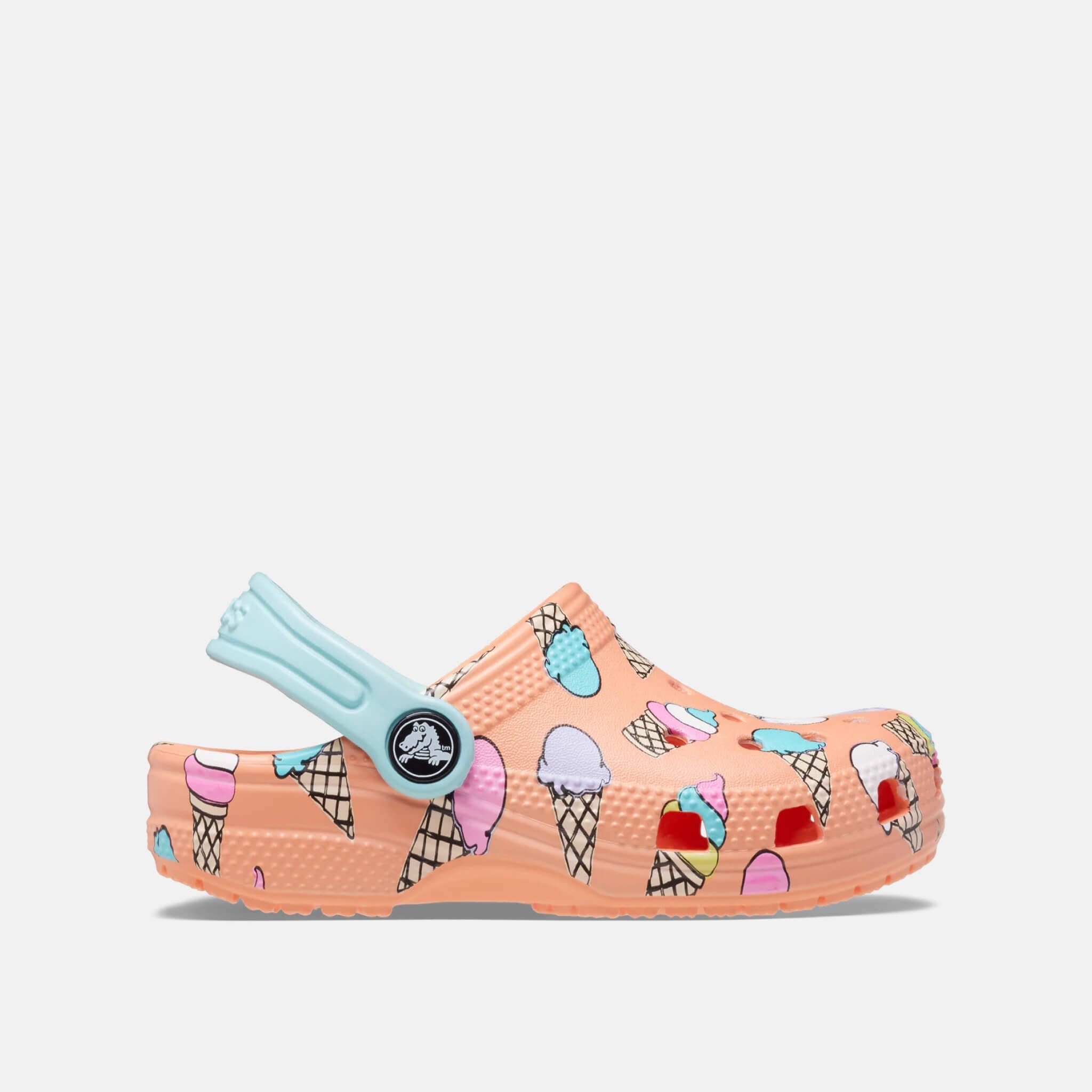 Crocs Kids Classic Pool Party Clog Papaya