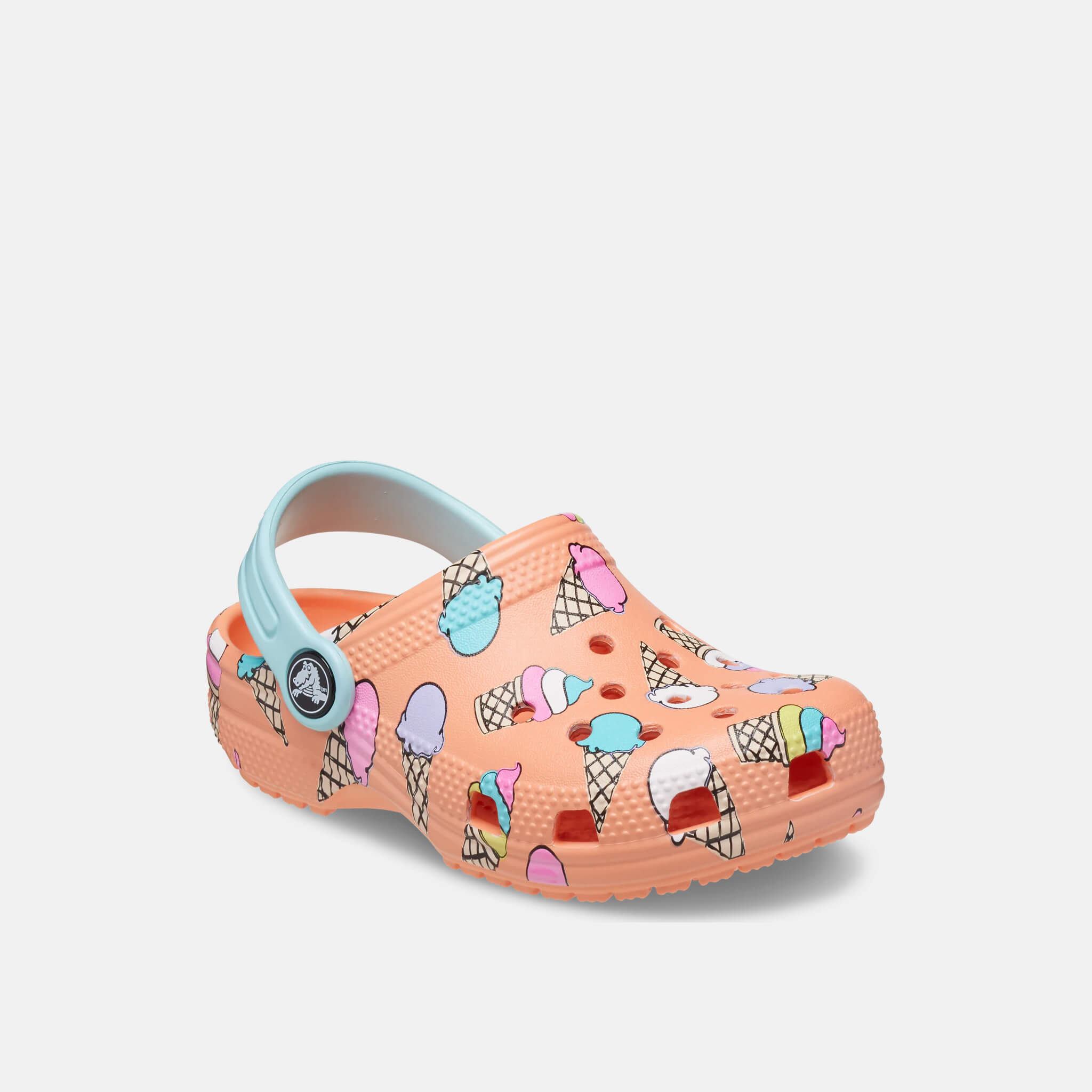 Crocs Kids Classic Pool Party Clog Papaya