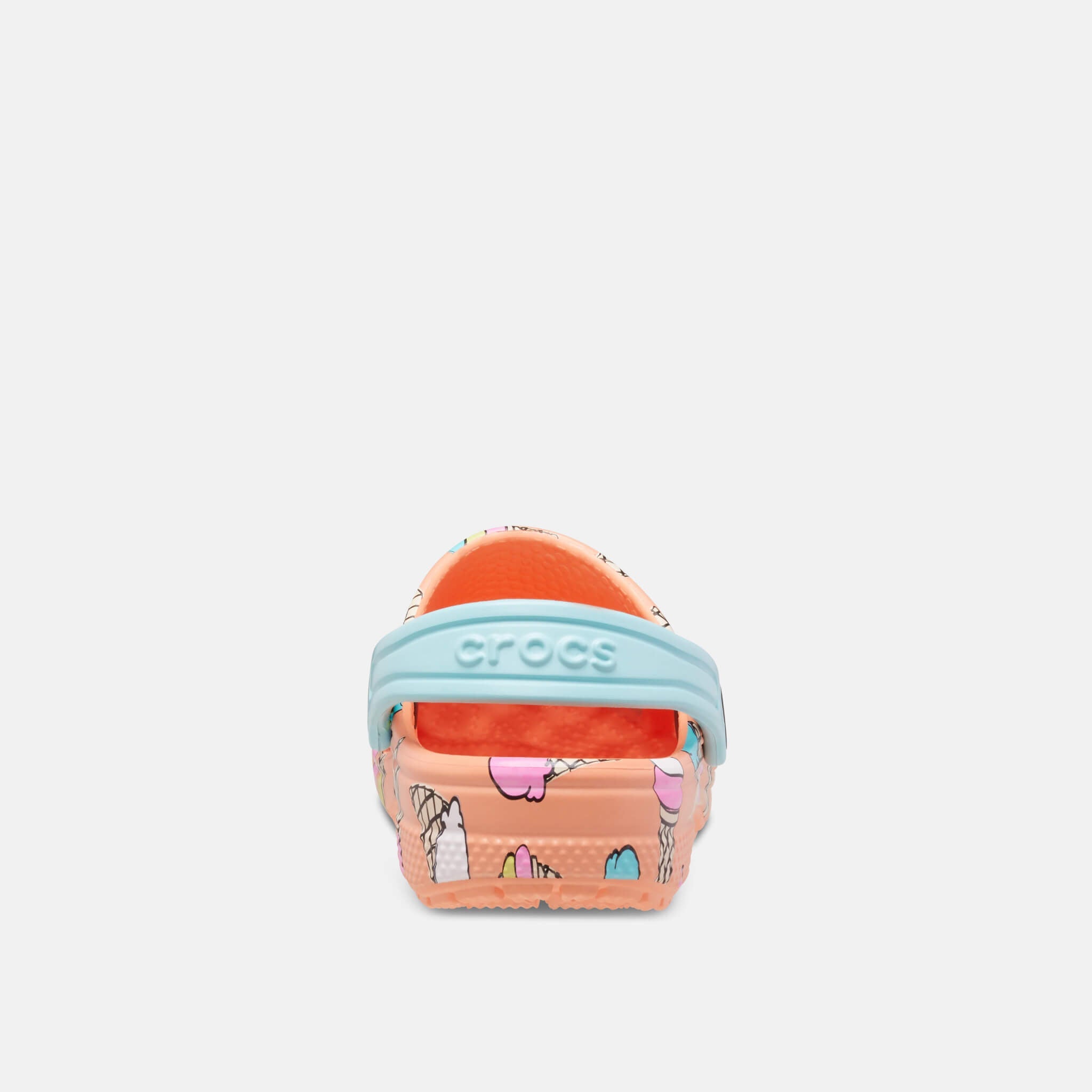 Crocs Kids Classic Pool Party Clog Papaya