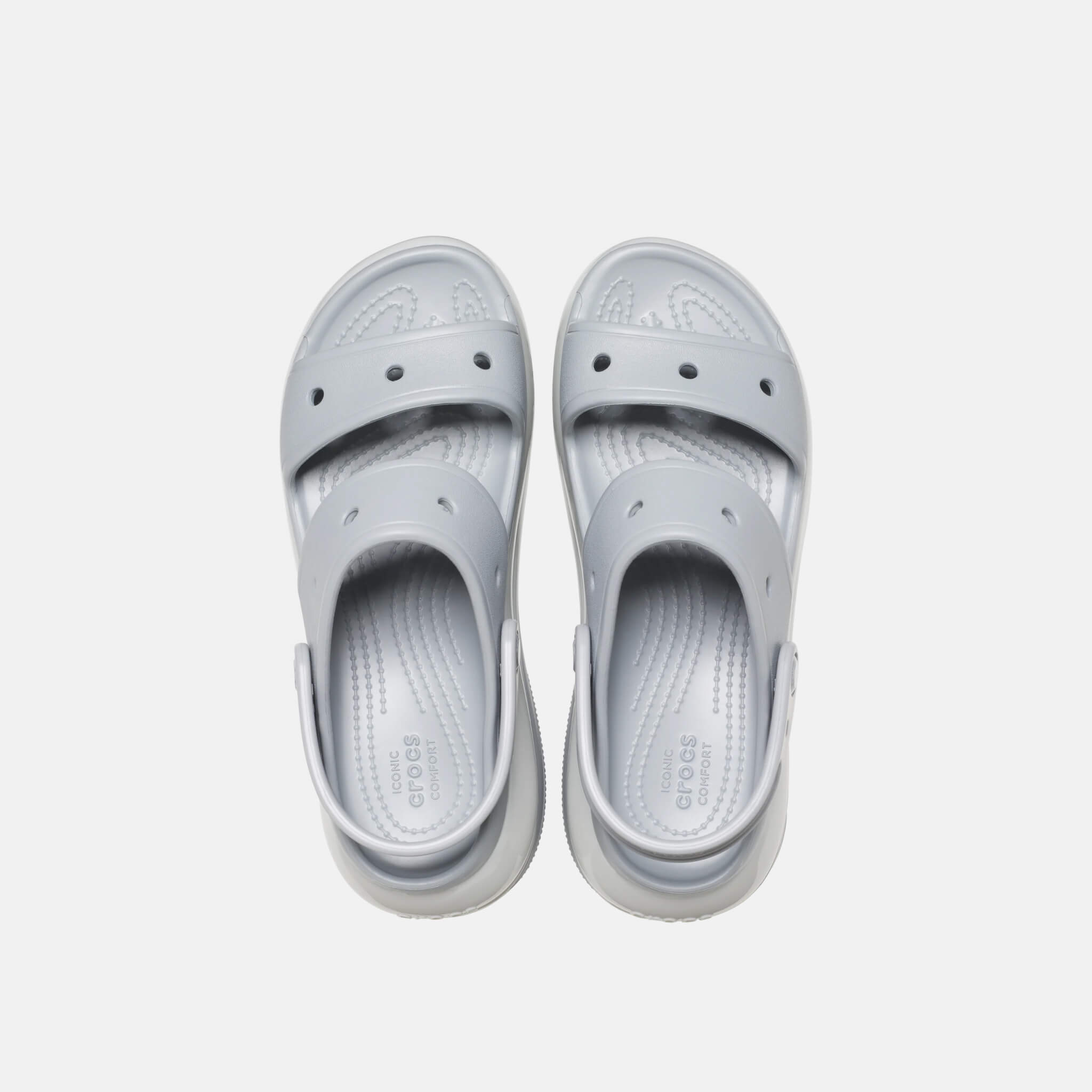 Crocs Classic Mega Crush Sandal Light Grey