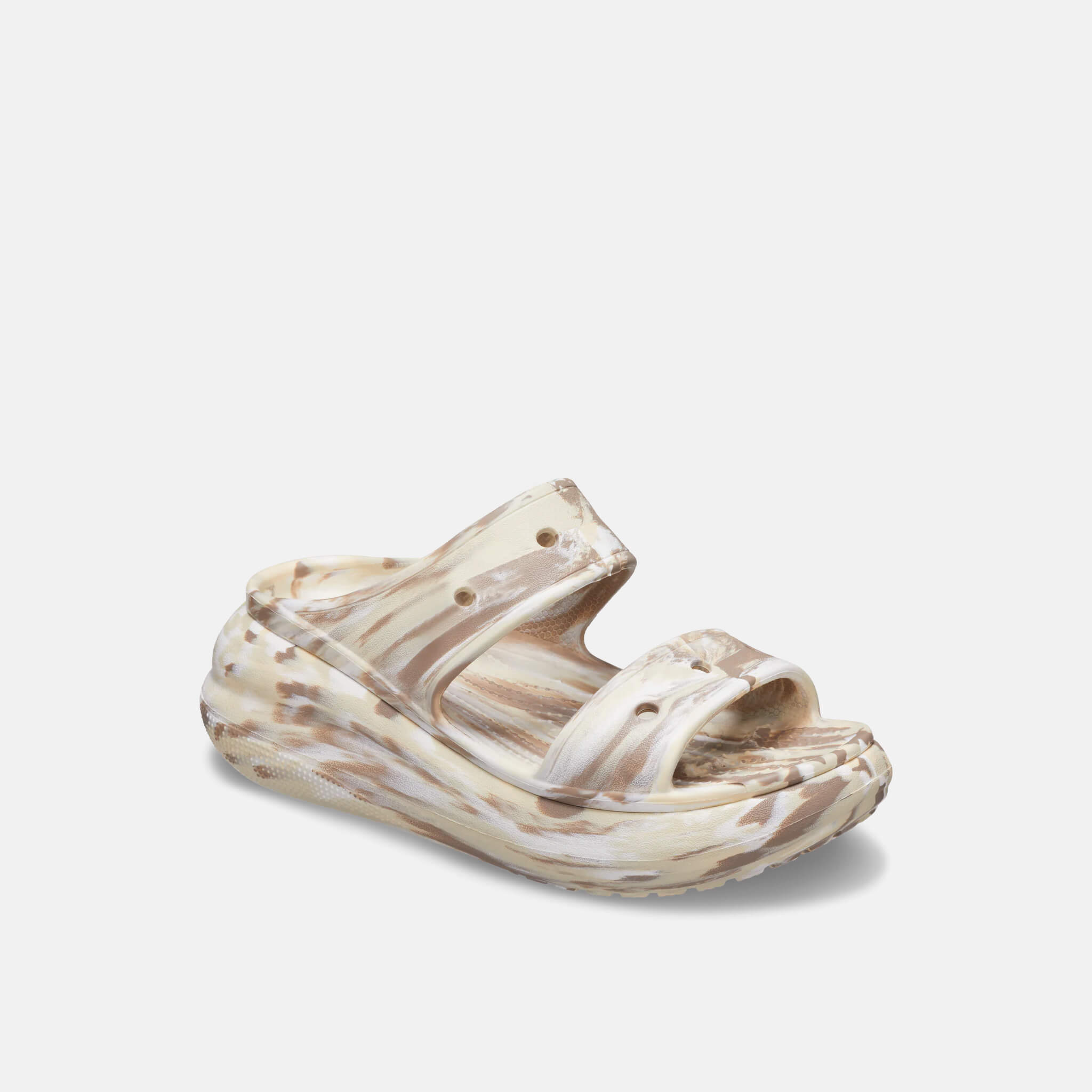 Crocs Classic Crush Marbled Sandal Bone/Multi