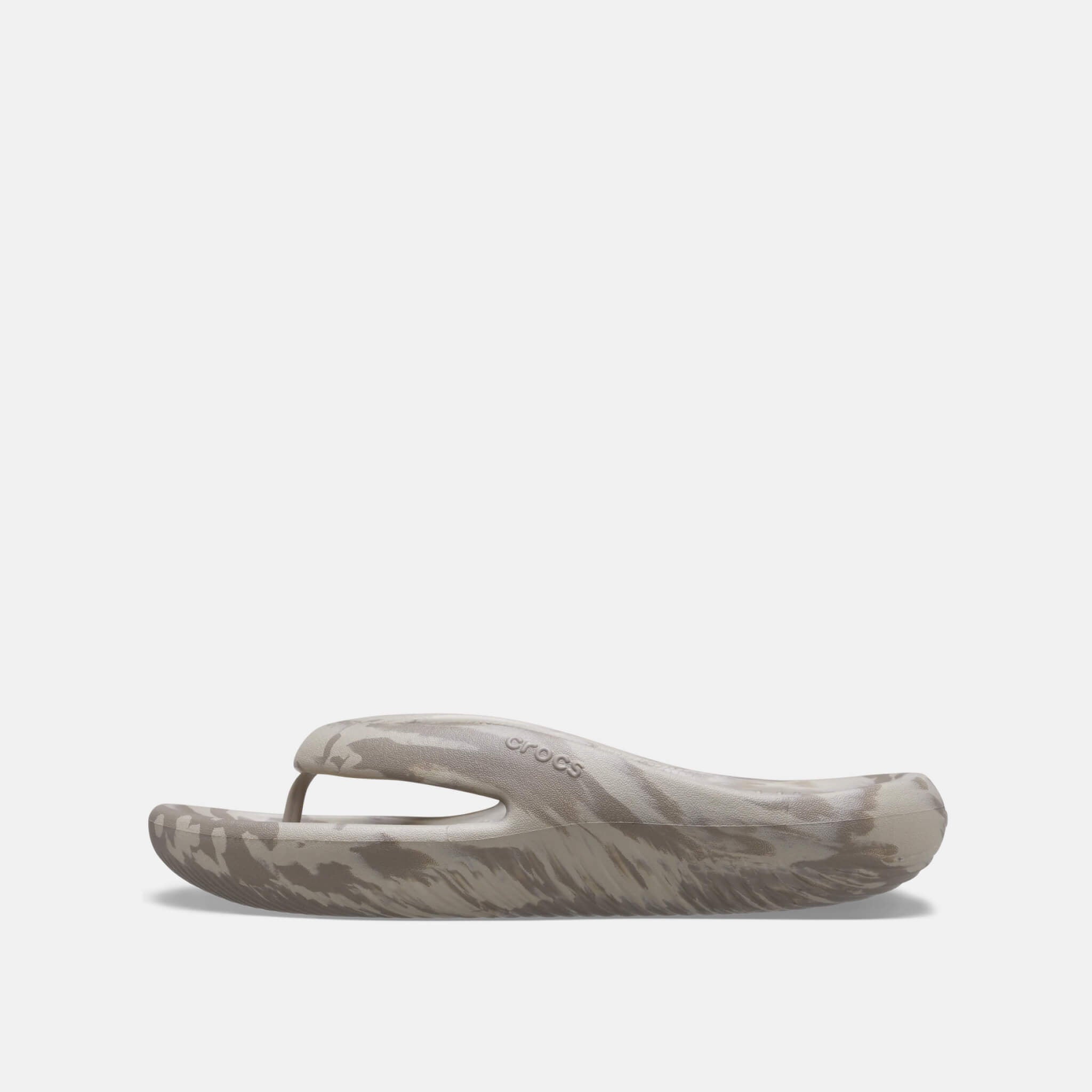 Crocs Mellow Marbled Flip Mushroom/Cobblestone