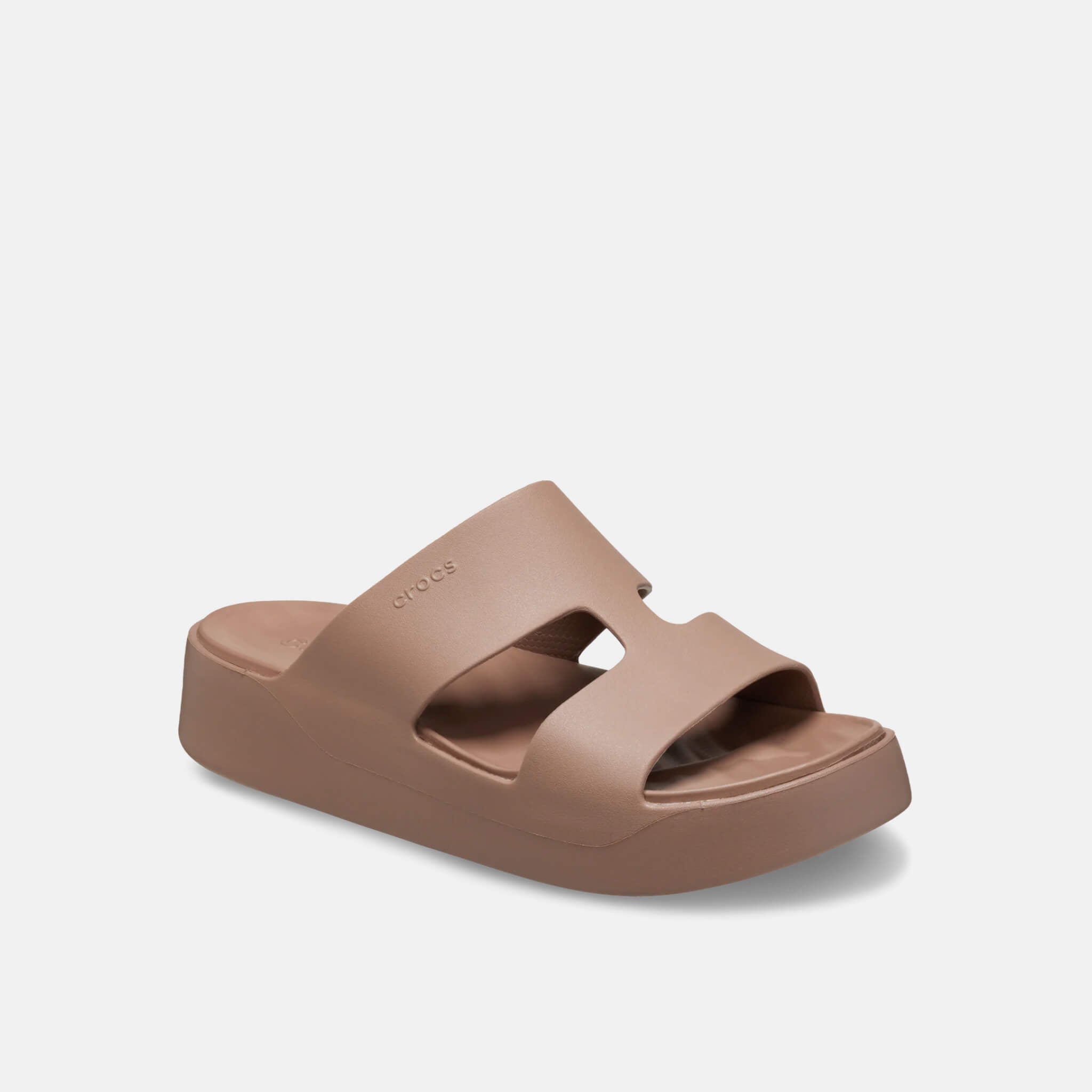 Crocs Getaway Platform H-Strap Latte