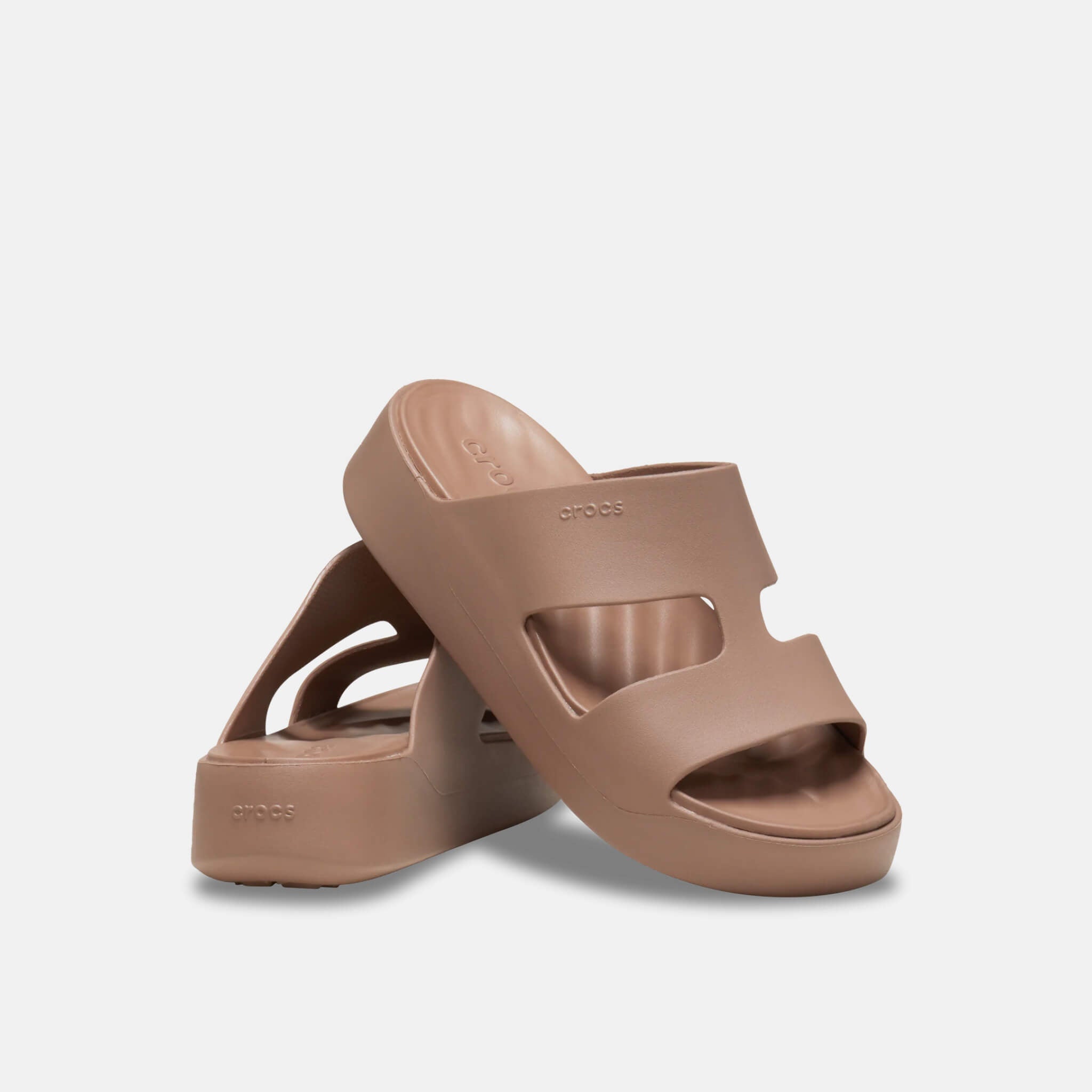 Crocs Getaway Platform H-Strap Latte
