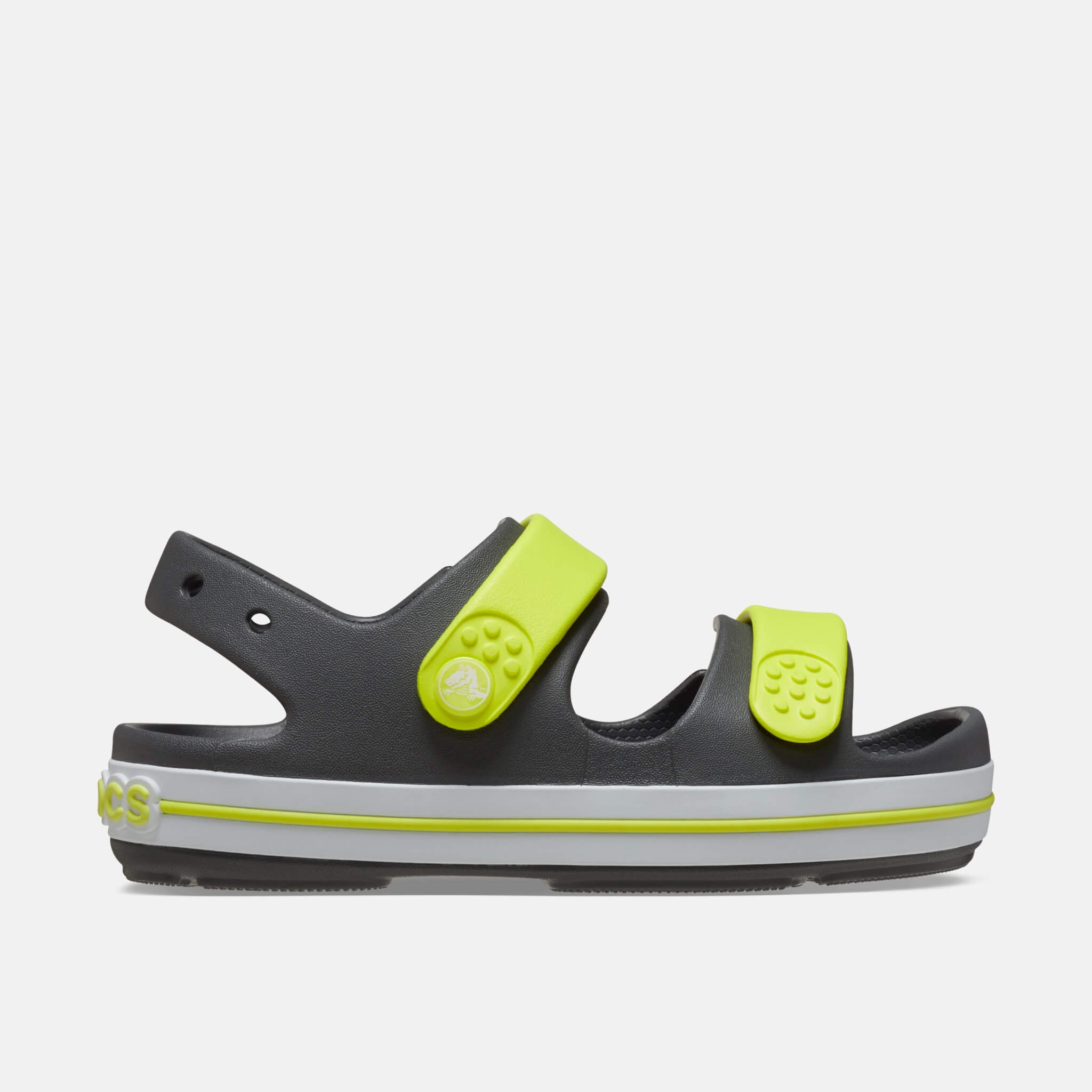 Crocs Kids Crocband Cruiser Sandal Slate Grey/Acidity